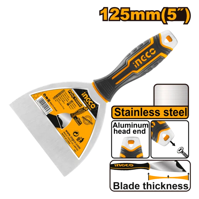 ШПАКЛА 125mm НЕРЃОСУВАЧКИ ЧЕЛИК INGCO HPUT18125