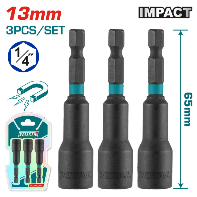 Set 3/1 biti i montimit patenta TOTAL 13mm 3/1 – TAC271331