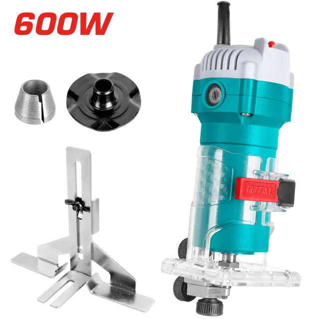 ЕЛЕКТРИЧНА РАЧНА ФРЕЗА ТРИМЕР 600W TOTAL TLT6001