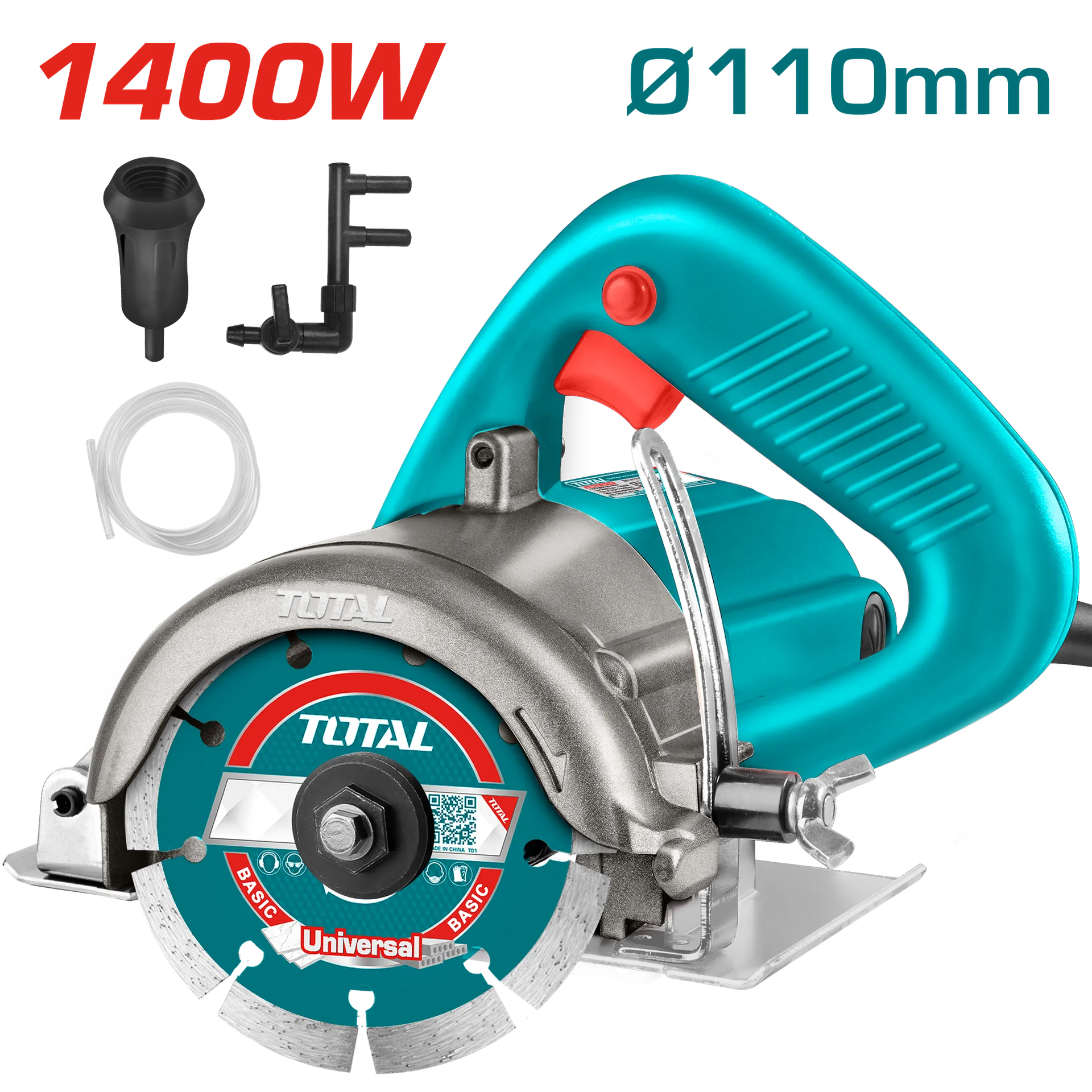 Sharrë rrethore dorore për pllaka dhe mermer 1400W 110mm TOTAL TS3141102