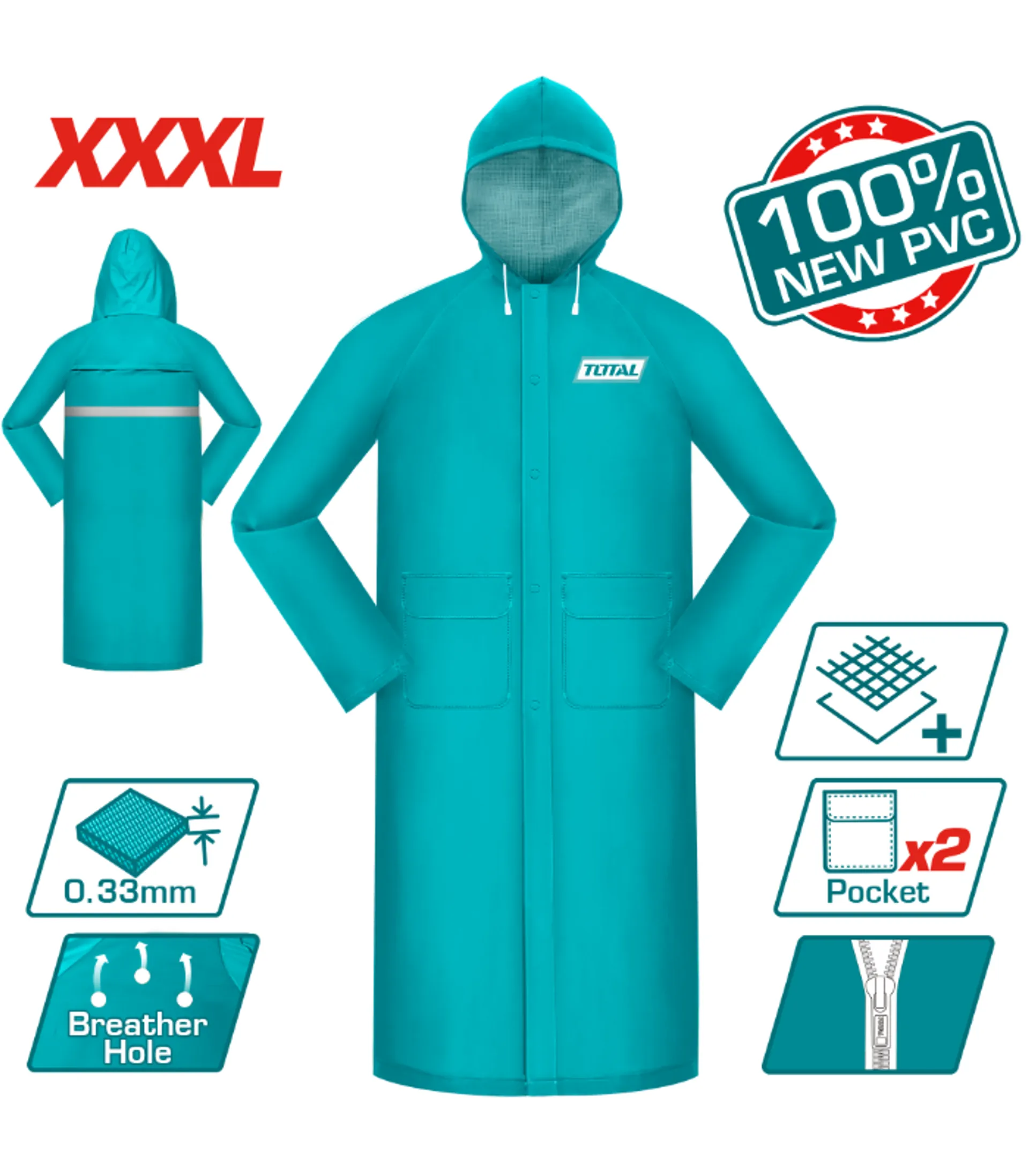 Mantele kapuç TOTAL XXXL – THTRC031.KSKSKSL