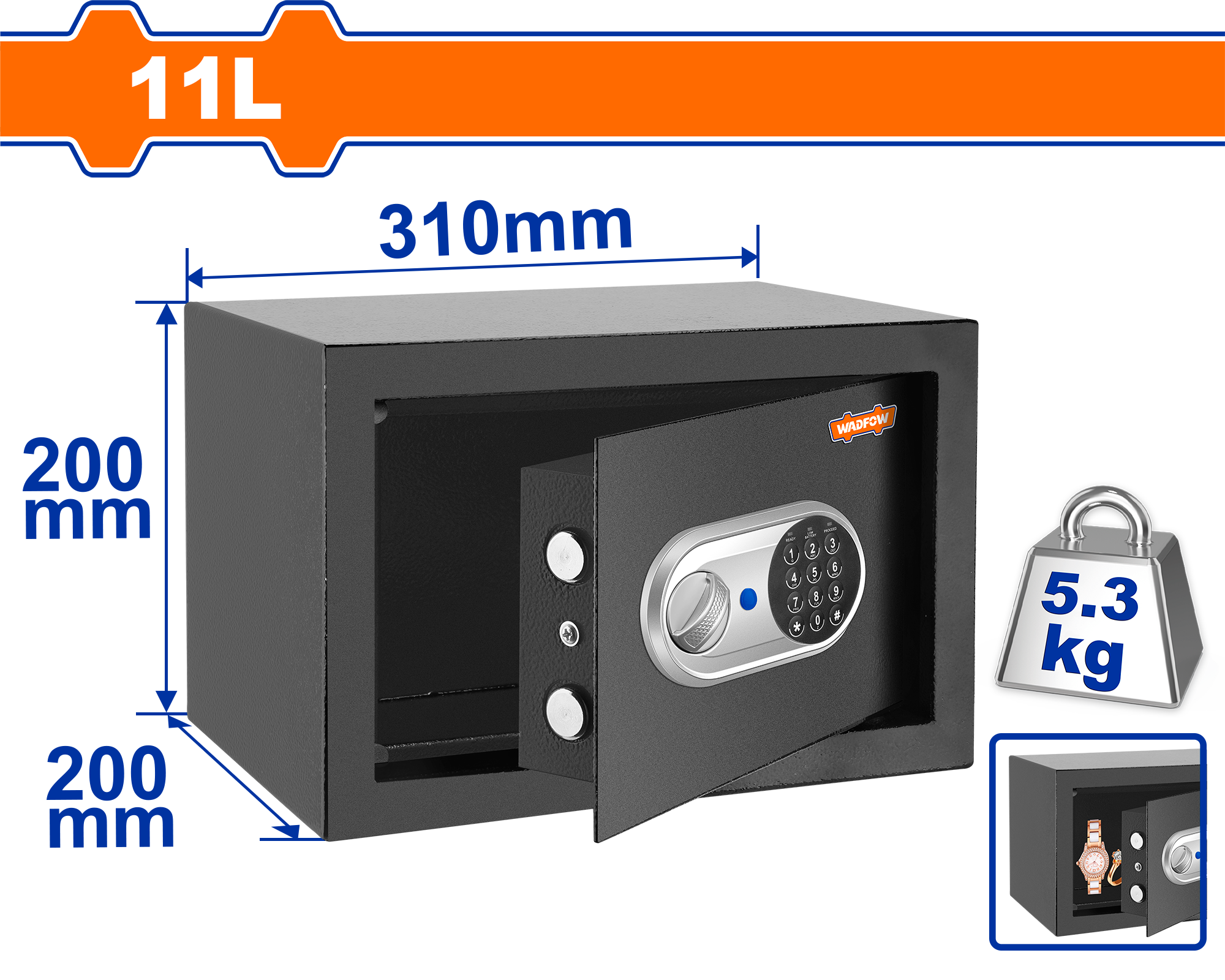 Seif elektronik 11l WADFOW WEB1520