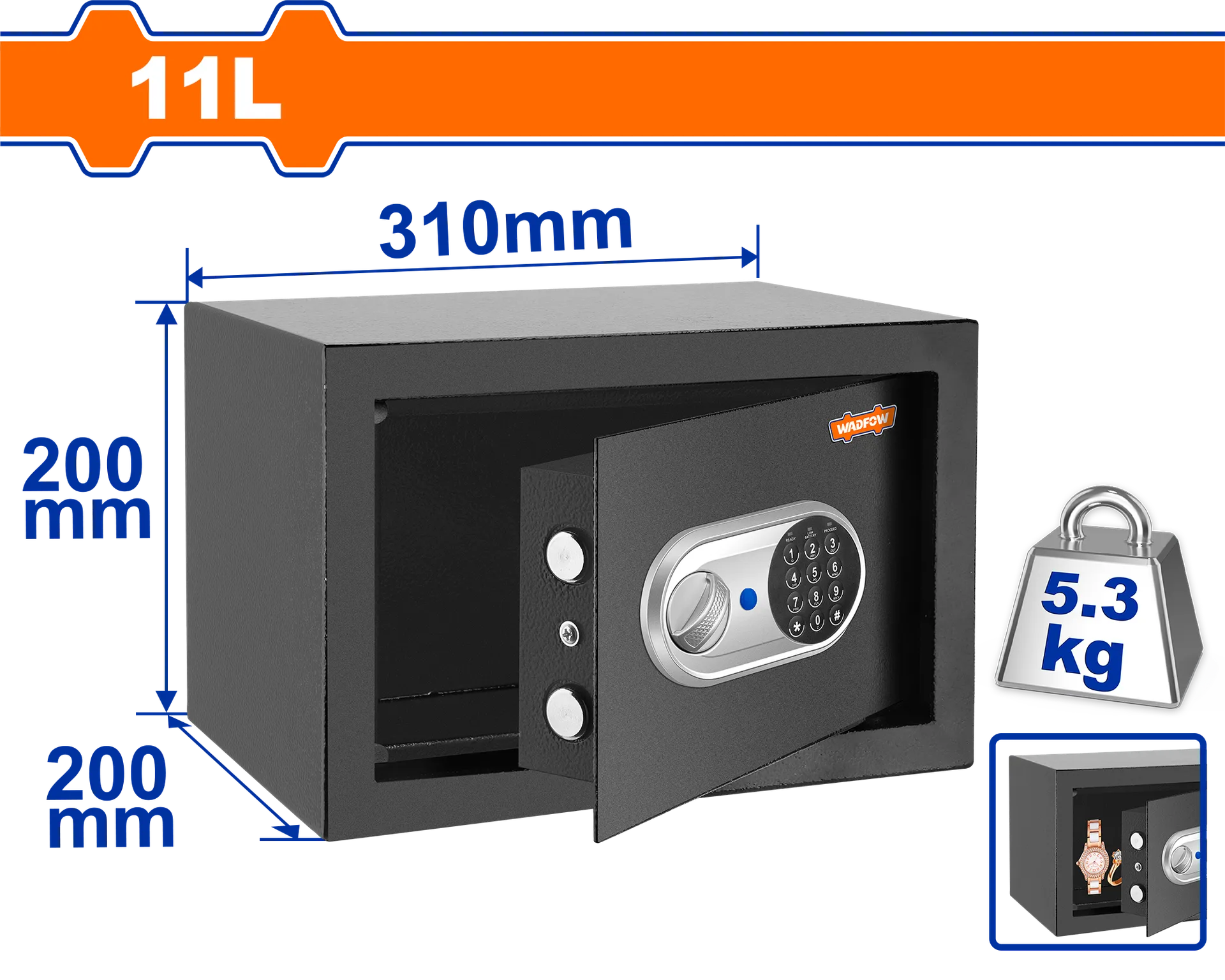 Seif elektronik 11l WADFOW WEB1520