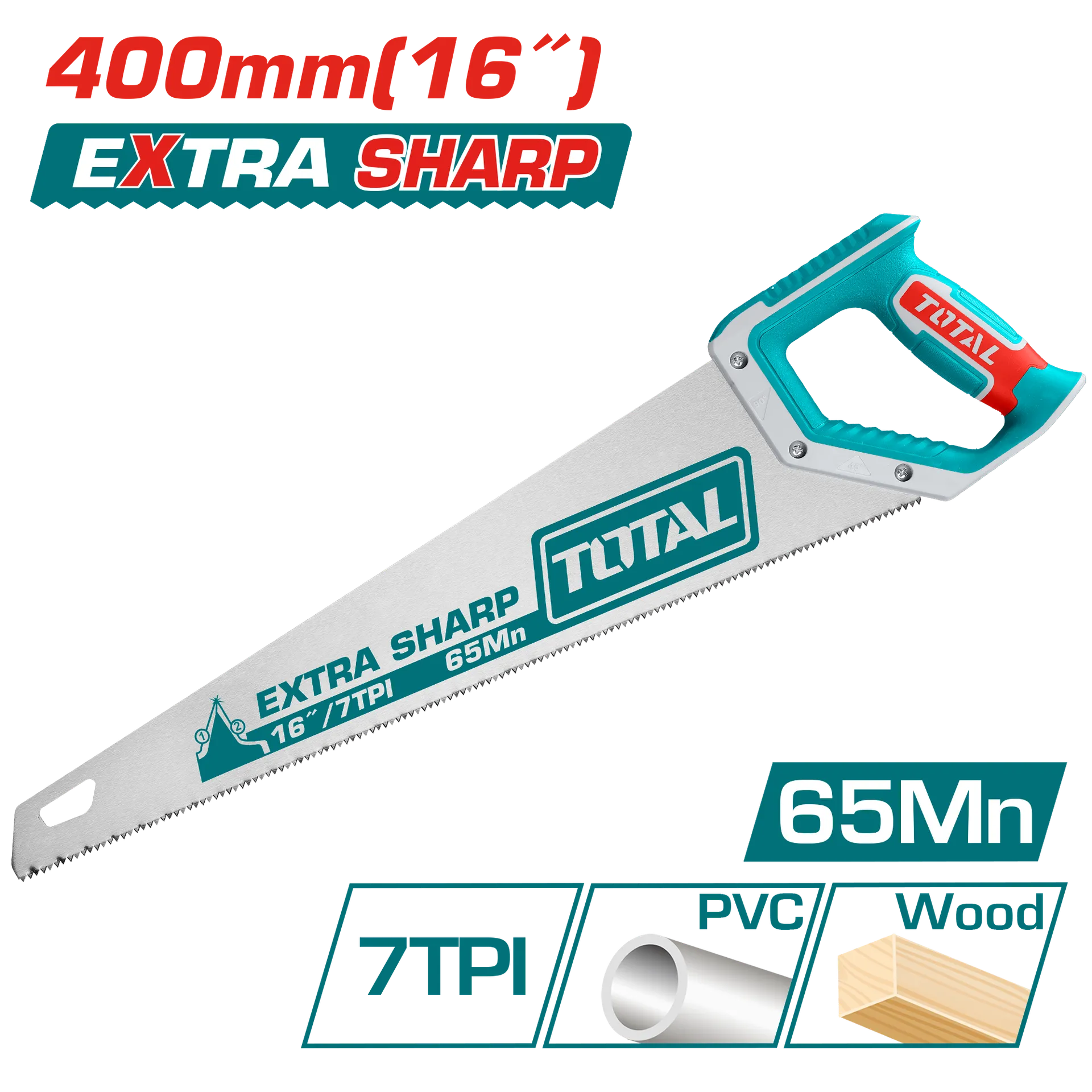 Sharrë dore 400mm për drutë dhe plastikë TOTAL THT55400