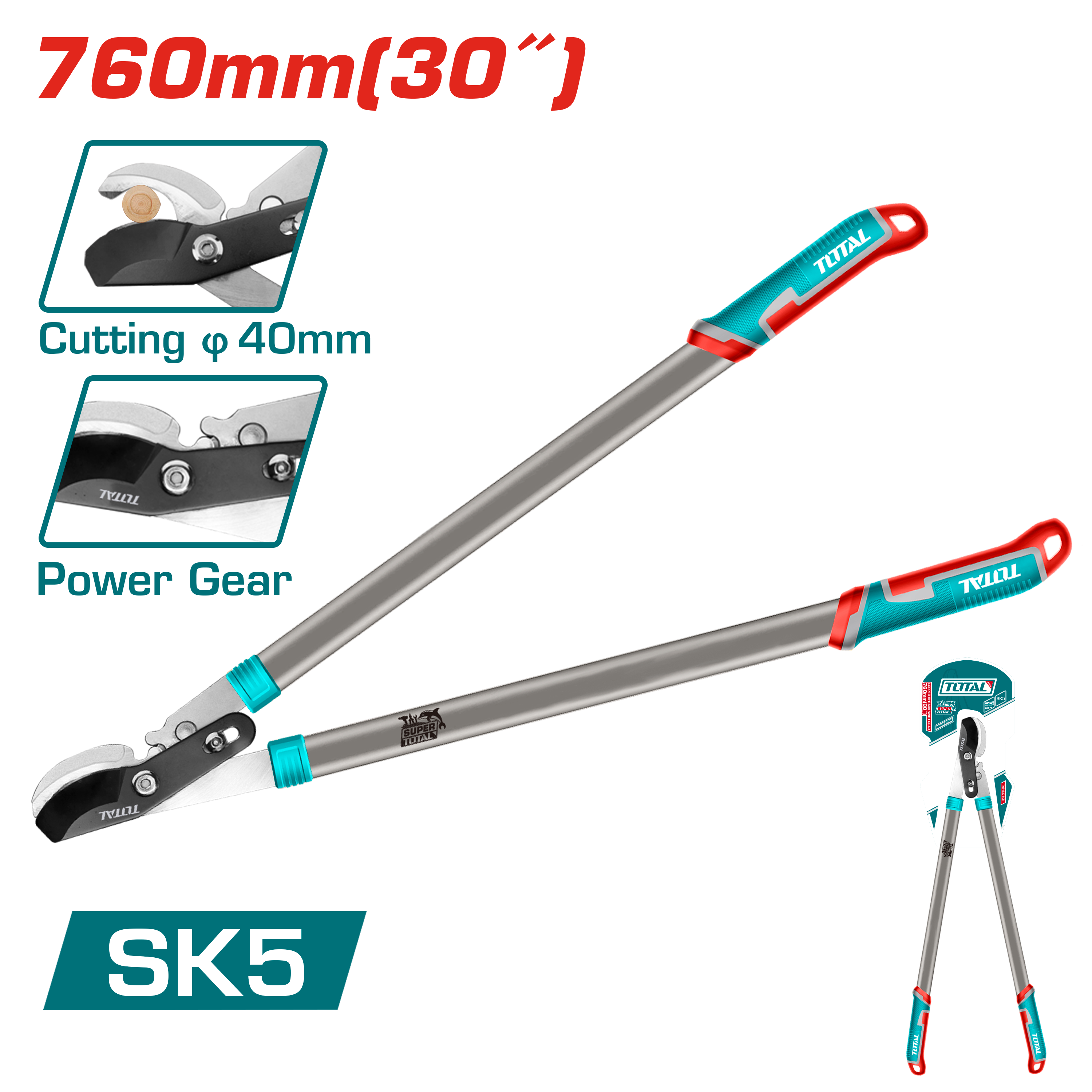 Gërshëra për degë TOTAL 760mm 40mm THT1527608
