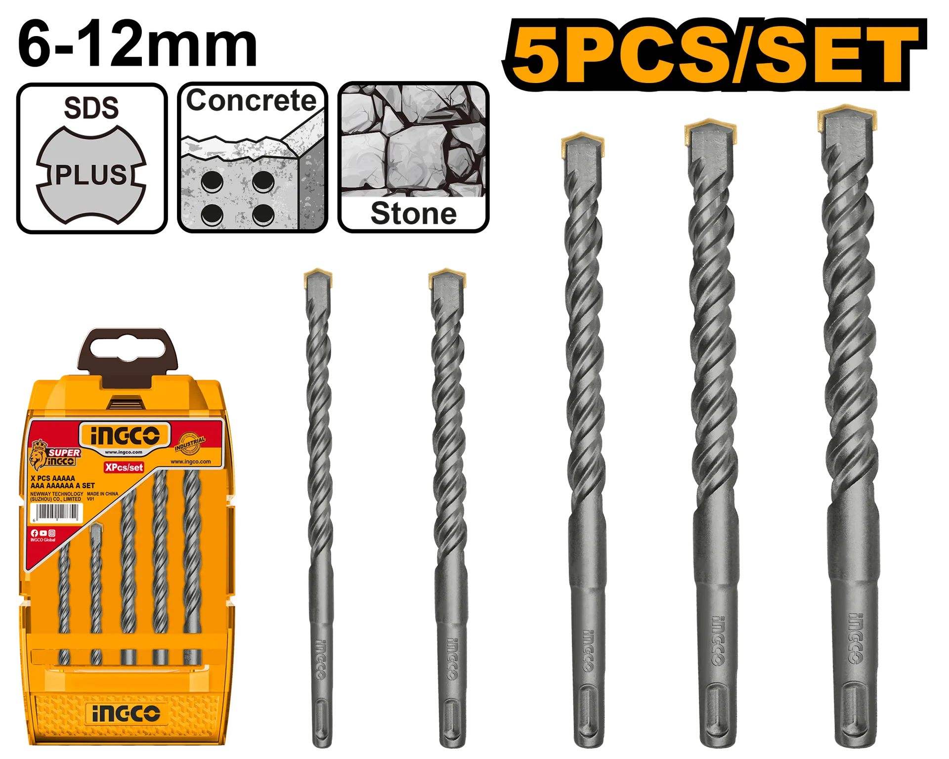 Set pushash SDS INGCO 5/1 (AKD2052) PRO