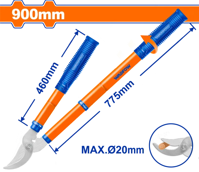 ТЕЛЕСКОПСКИ НОЖИЦИ ЗА КРОЕЊЕ 900mm 20mm WADFOW WPR1E79