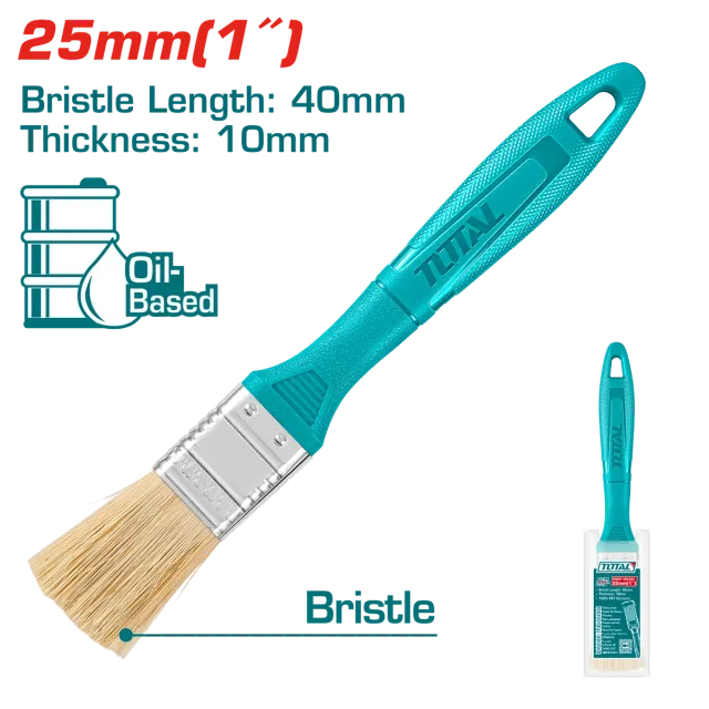 ЧЕТКА ЗА ФАРБАЊЕ 25mm ПВЦ РАЧКА TOTAL THT845016