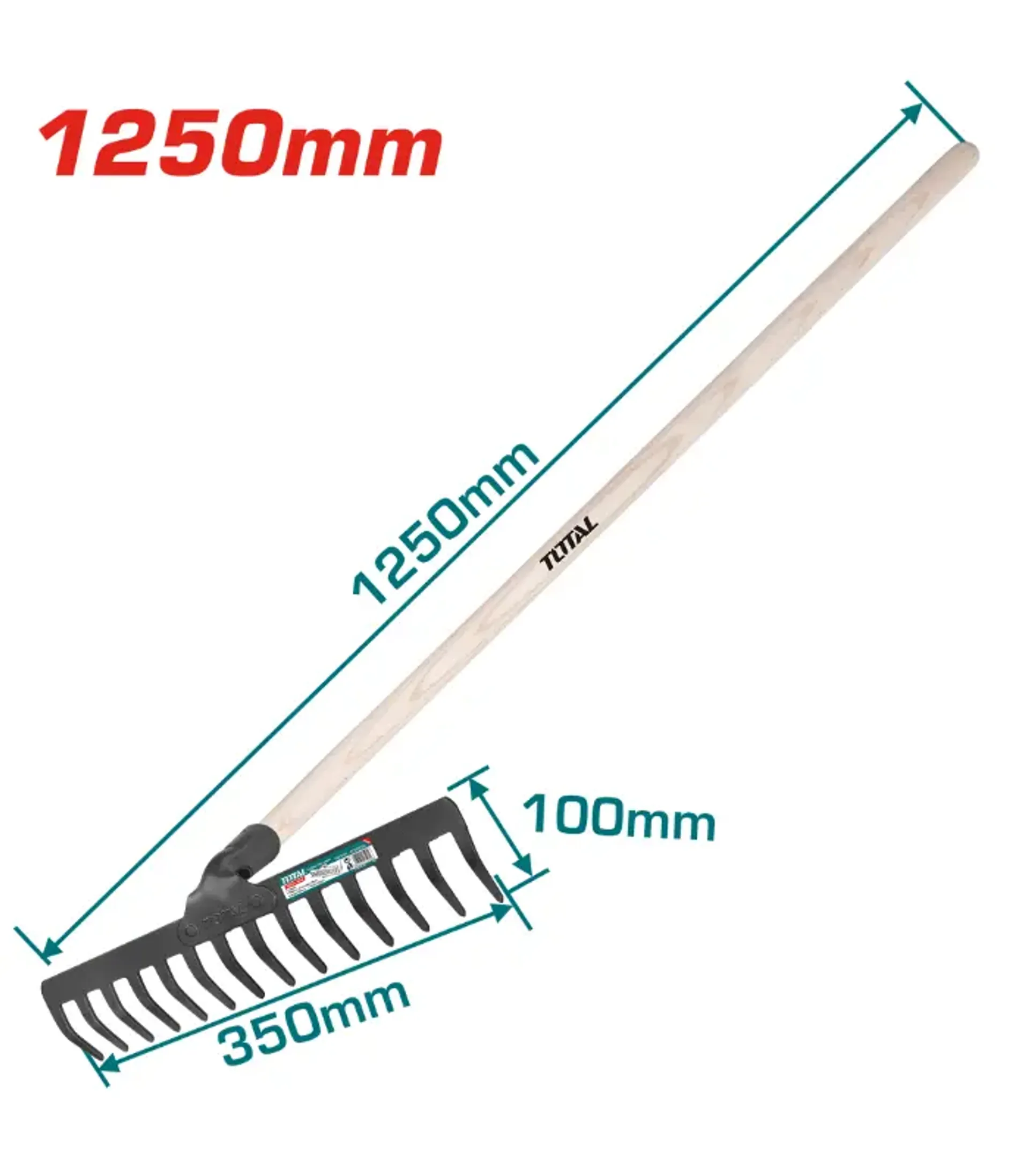 ГРЕБЛО TOTAL СО РАЧКА 350mm THTHV0204