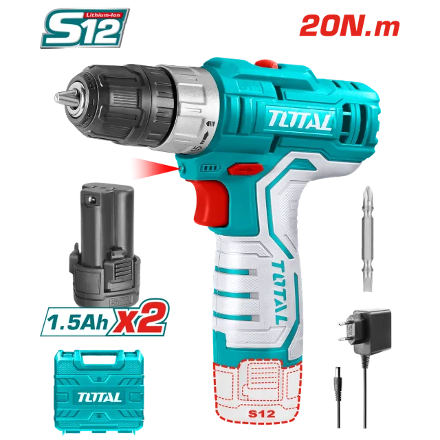 ШТРАФИЛИЦА 12V 2×1.5Ah TOTAL TDLI1232E