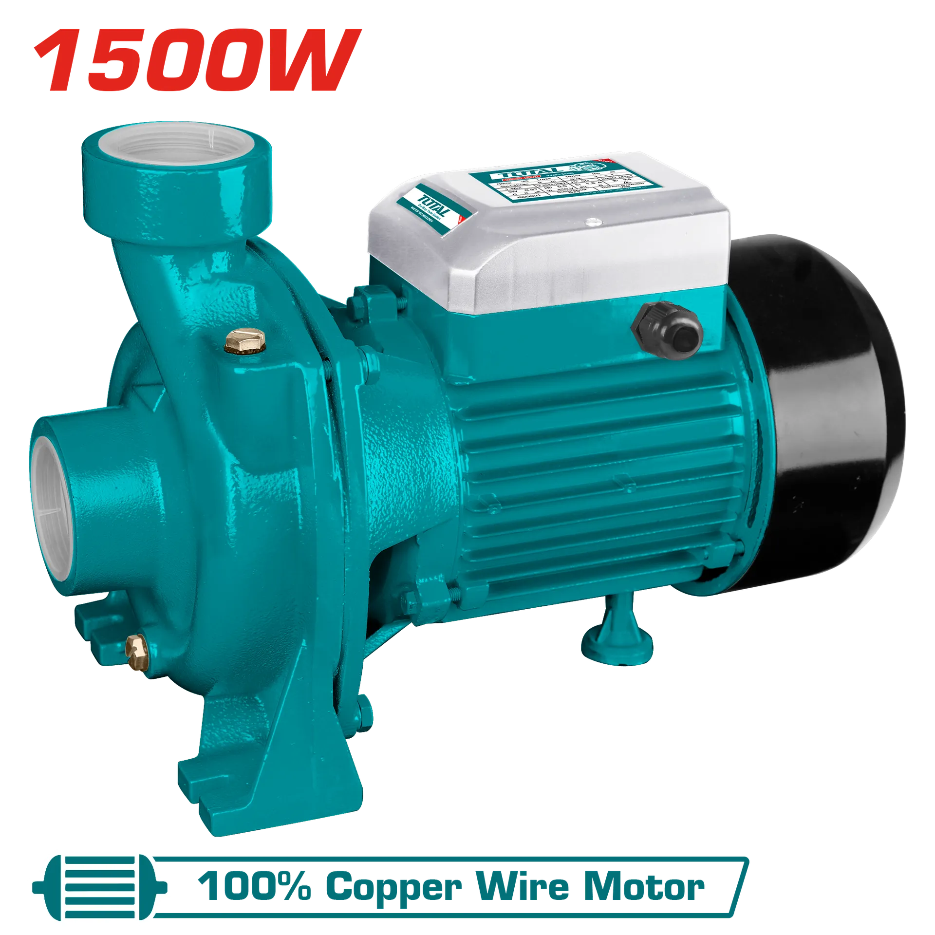 Pompa centrifugale për ujë 1500W TOTAL TWP215002