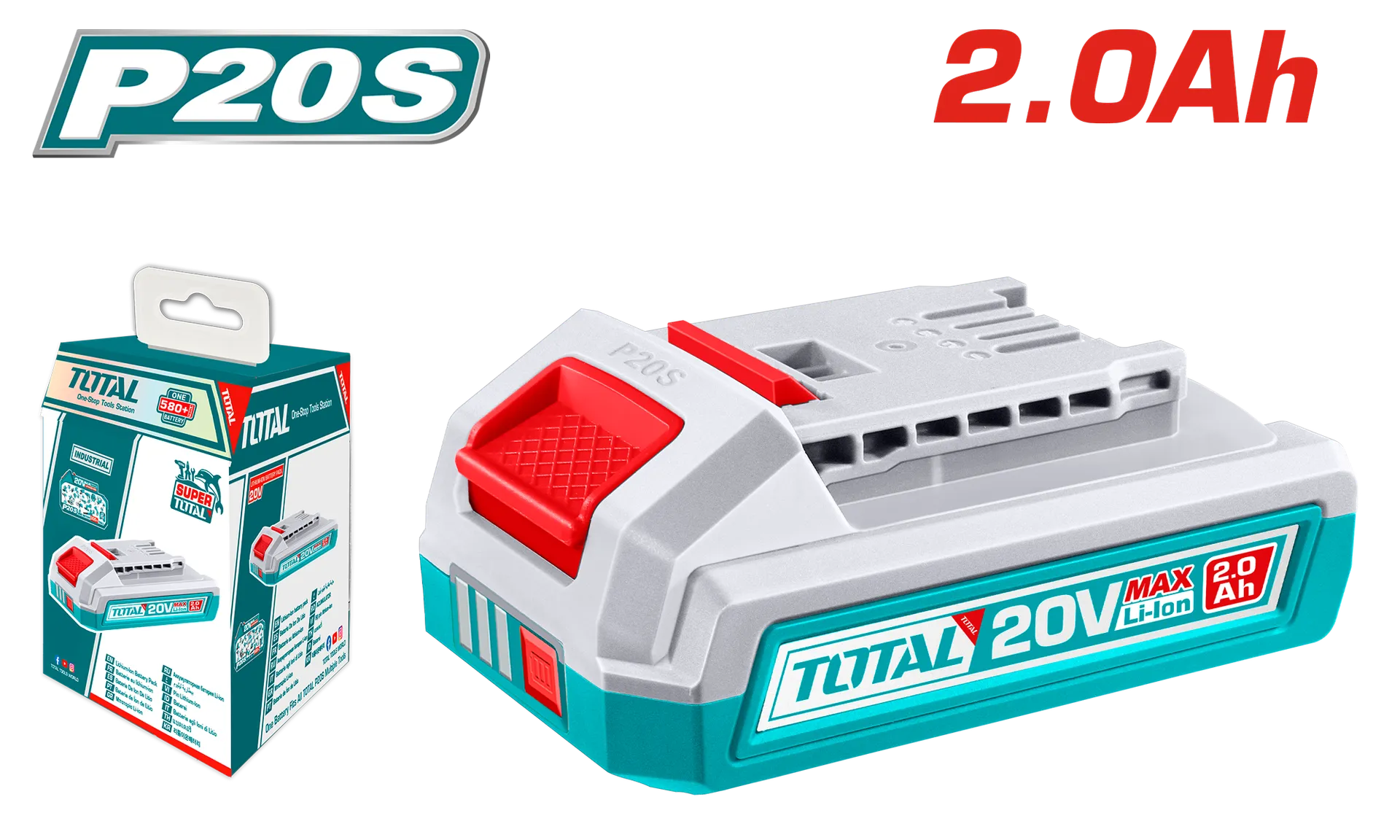 Bateri TOTAL 20V 2.0Ah TFBLI2001