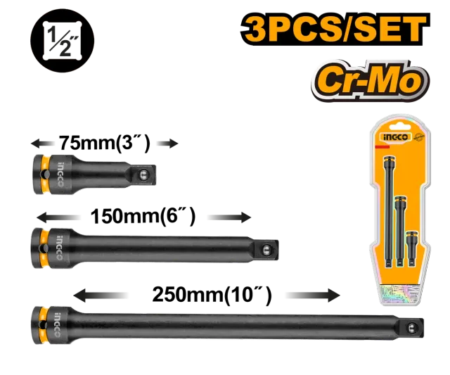 ПАТЕНТ КЛУЧ ПРОДОЛЖЕТОК СЕТ 3/1 1/2″ INGCO HKISEB12031