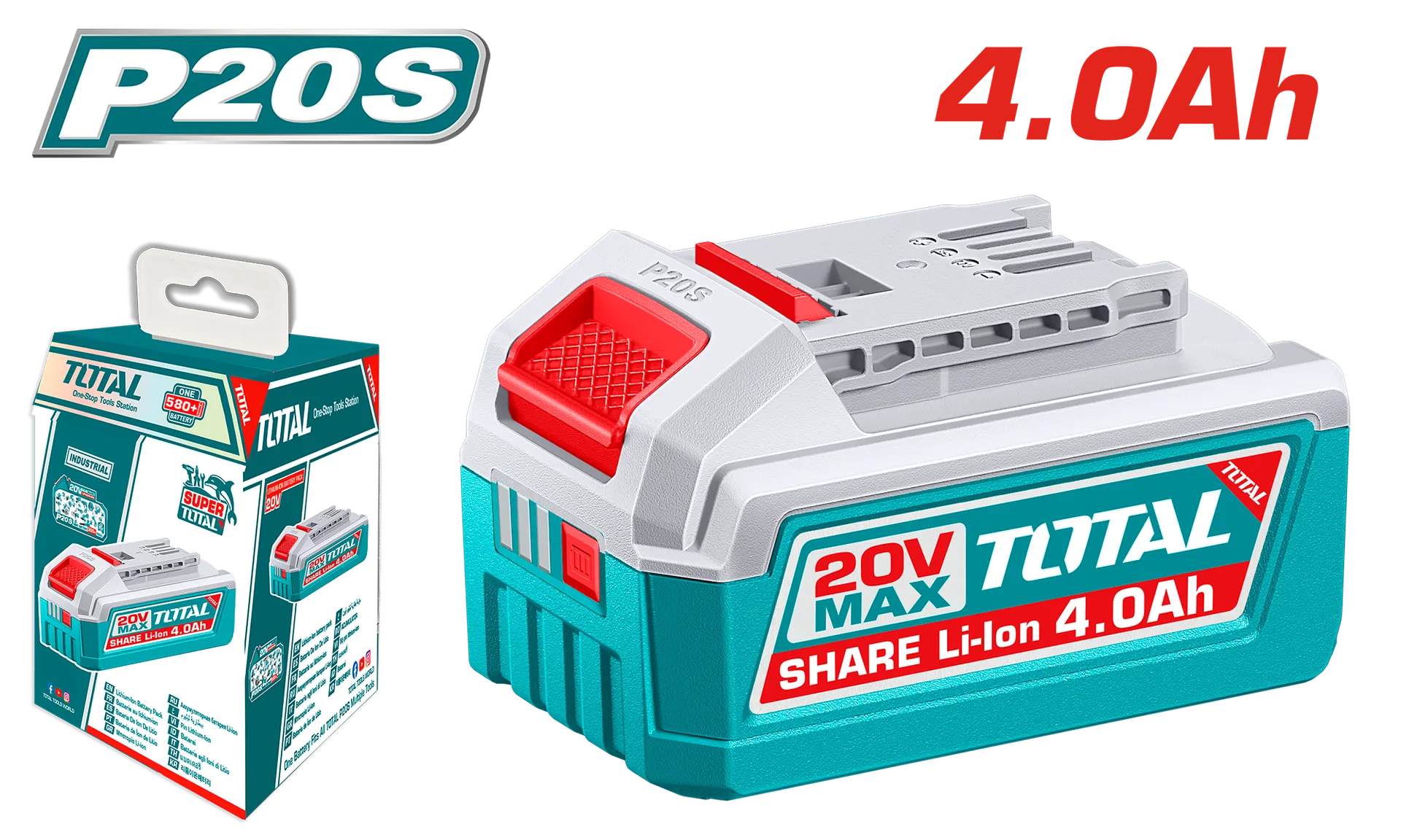Baterie TOTAL 20V 4.0Ah TFBLI2002