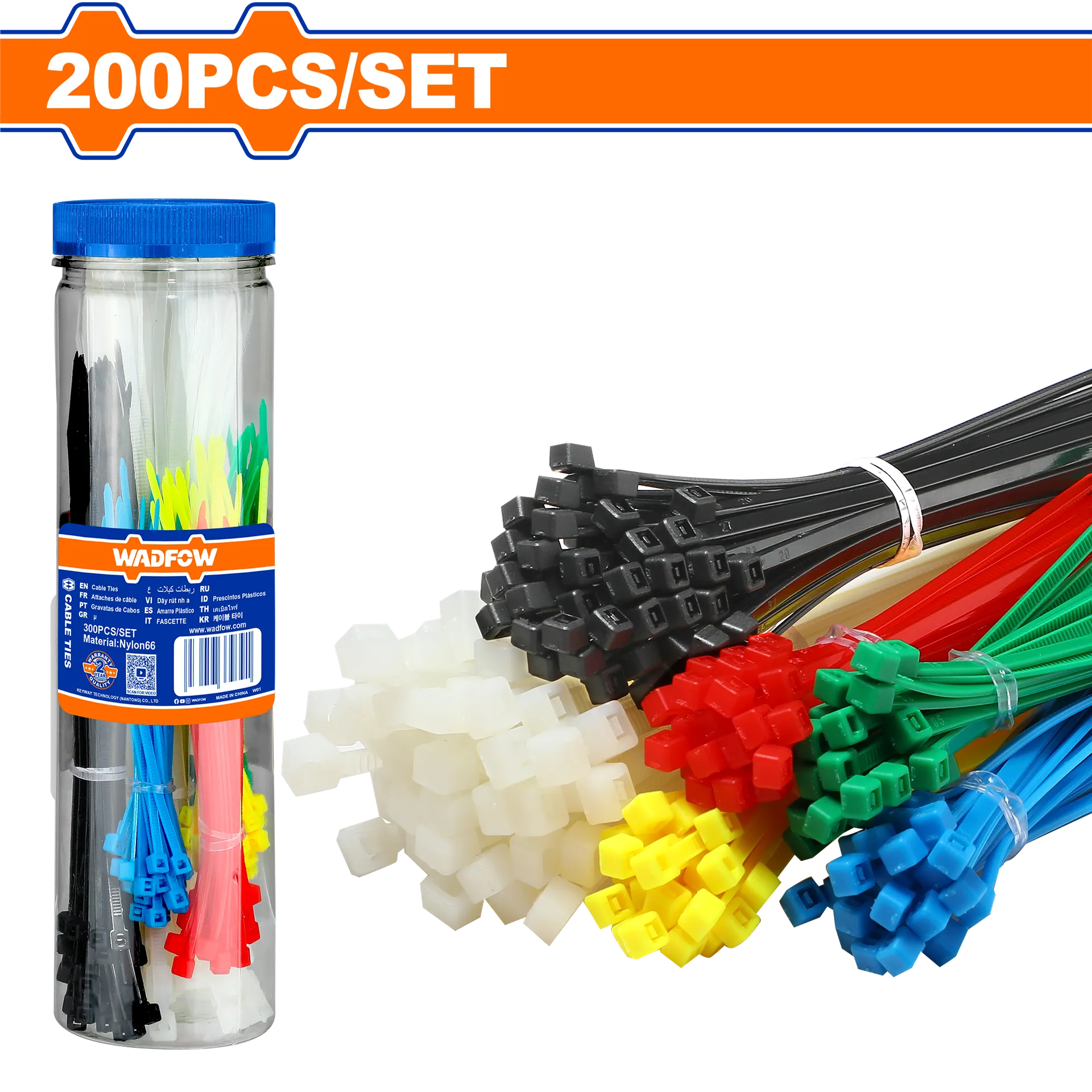стеги пластични 200 WADFOW WTE85521