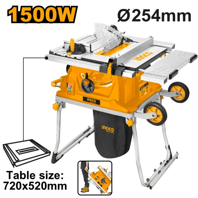 СТОЛЕН ЦИРКУЛАР INGCO 1500W F254 PRO TS15008