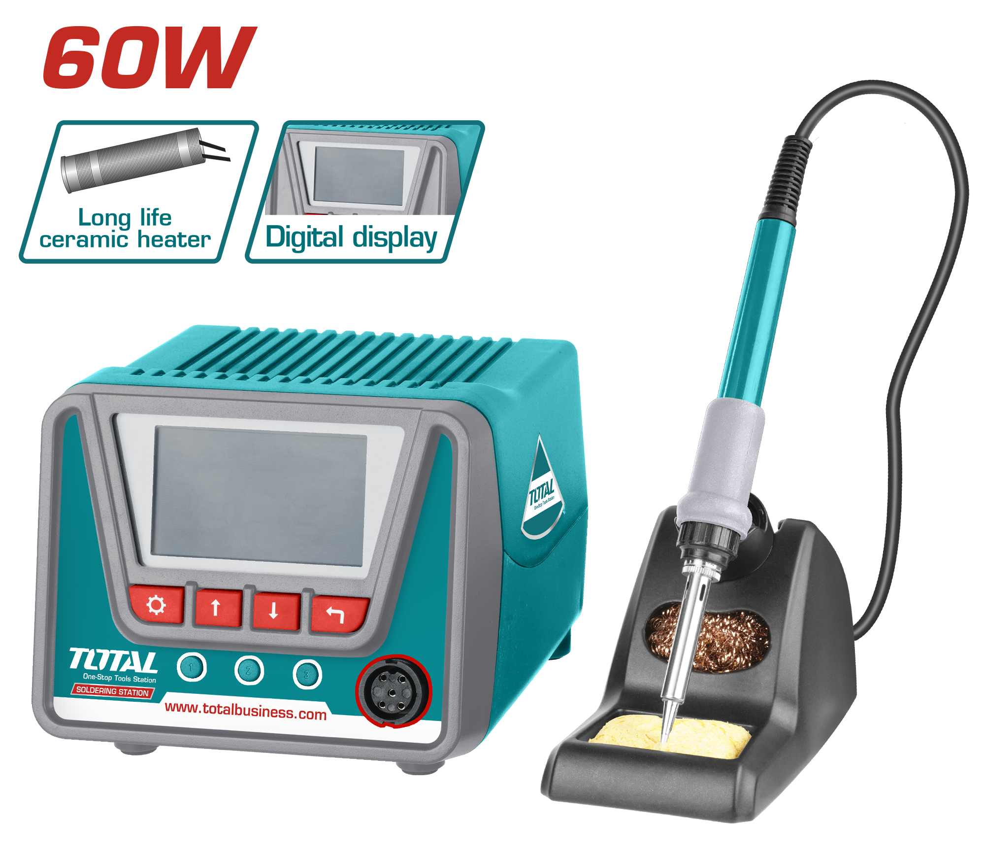 Hekur ngrohës 60W TOTAL potenciometër- TET160923