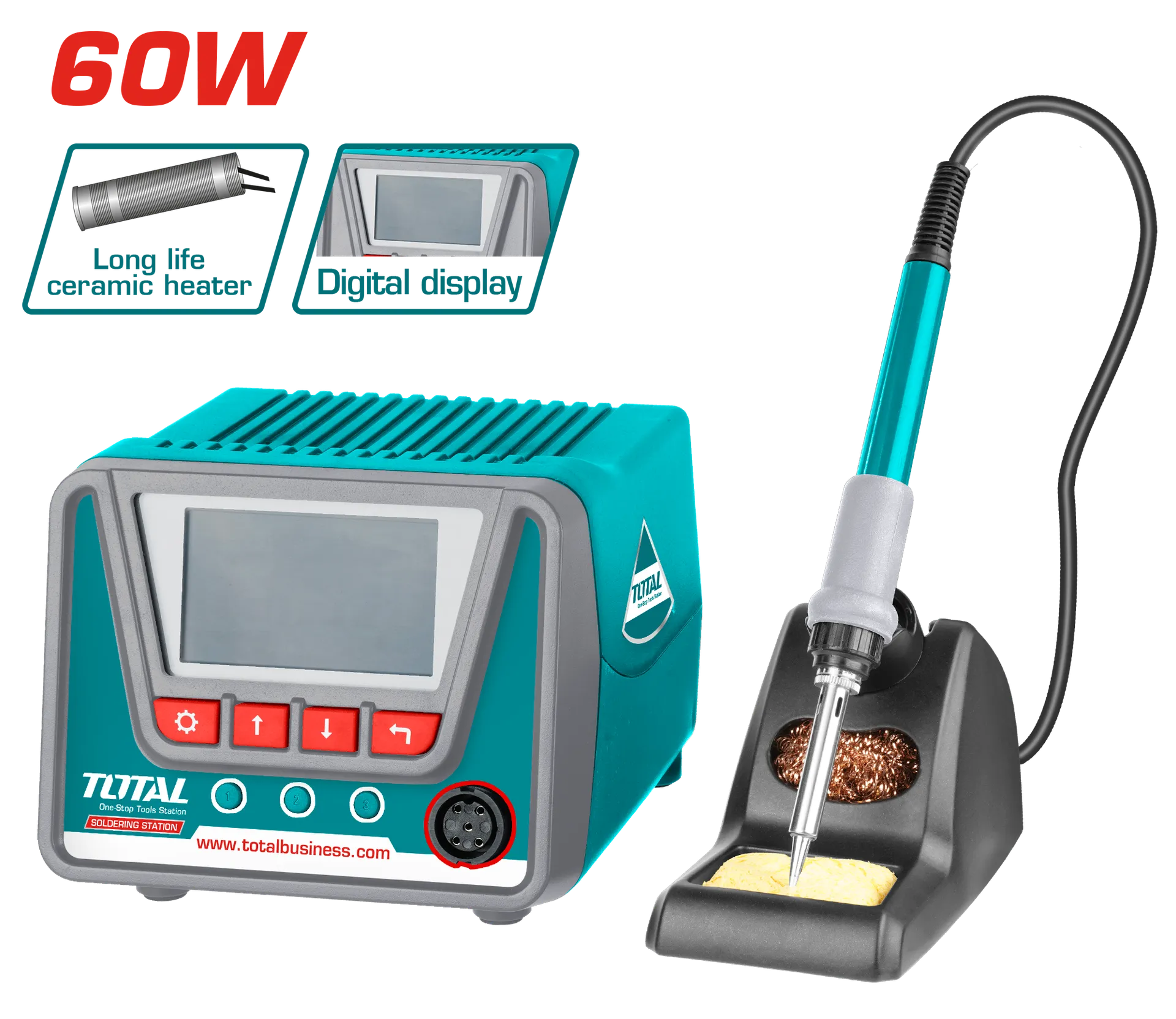 Hekur ngrohës 60W TOTAL potenciometër- TET160923