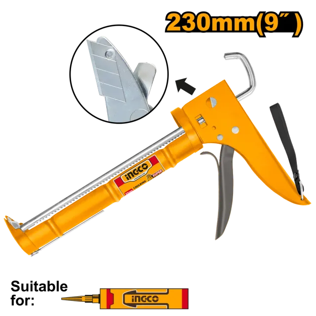 ПИШТОЛ ЗА СИЛИКОН INGCO 9 HCG0909
