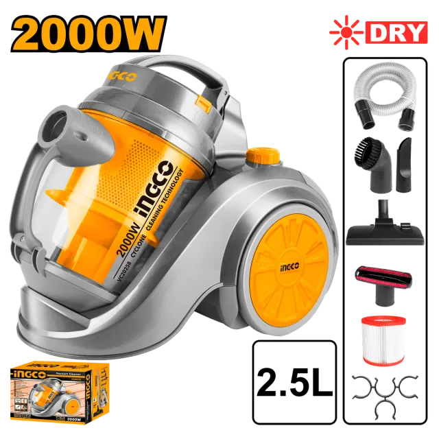 Правосмукалка 2000W (за дома) INGCO VC20258