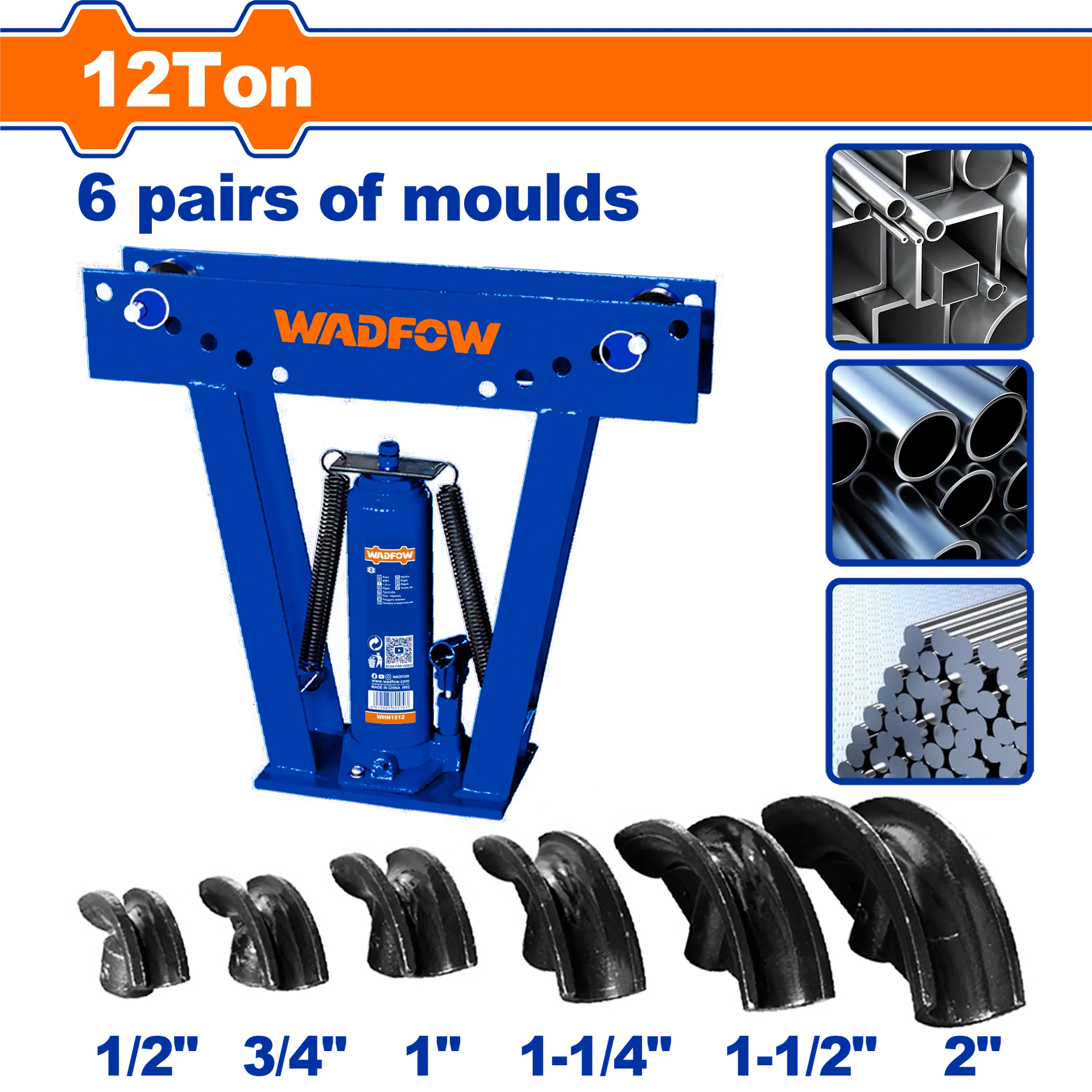 алат за виткање цевки 12T WADFOW WHN1512