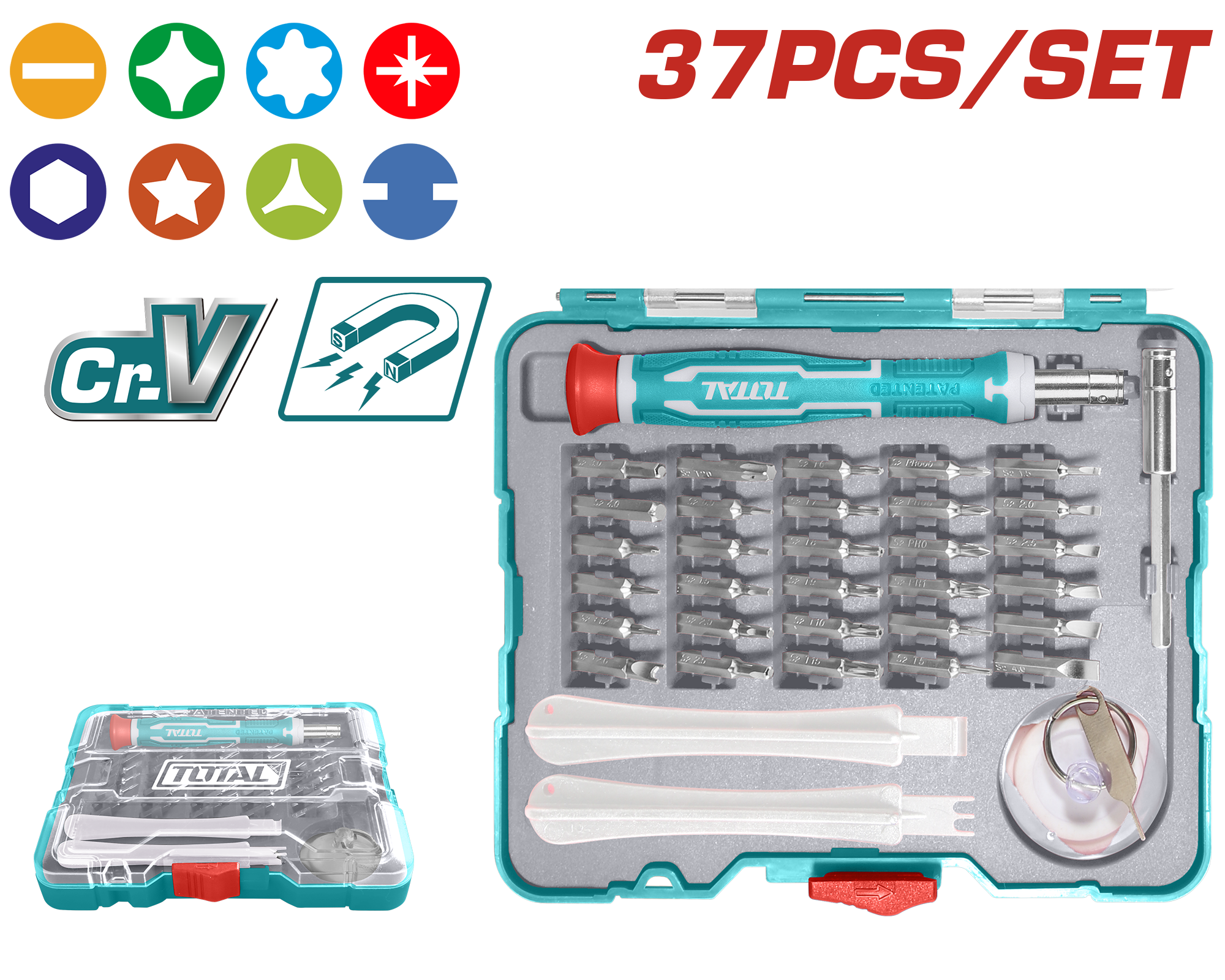 Çekiç mini TOTAL seti 32/1 TACSD30326