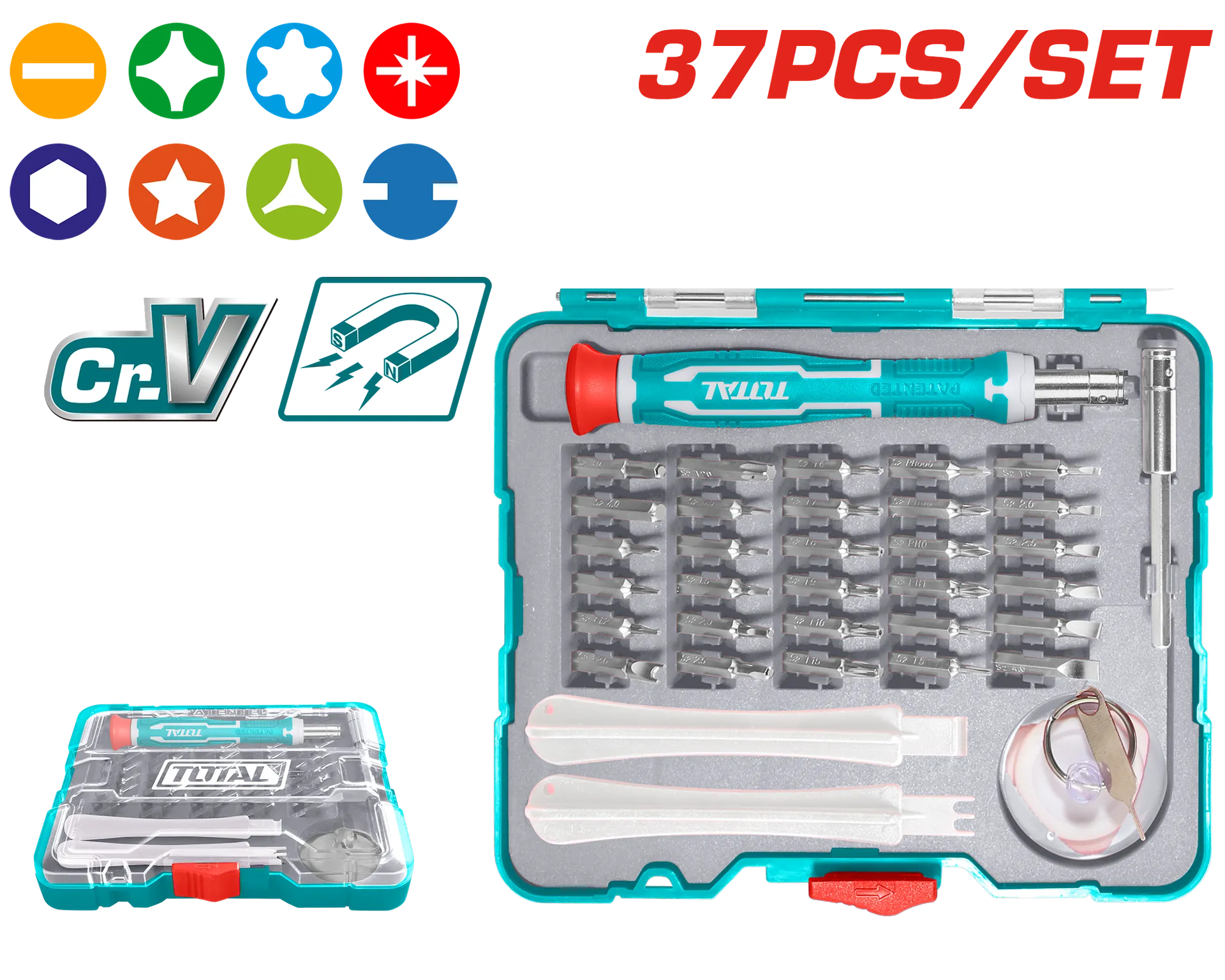 Çekiç mini TOTAL seti 32/1 TACSD30326