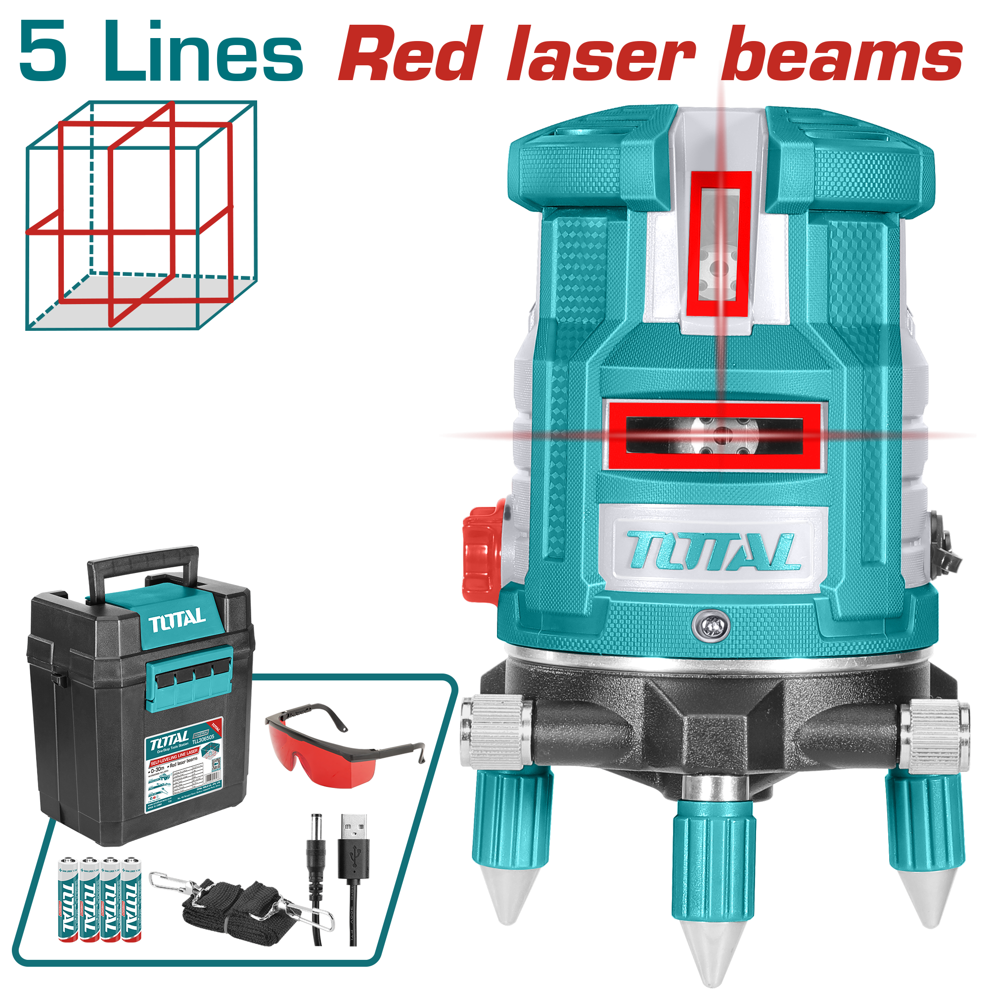 Lazer nivelator 5 linja TOTAL TLL306505