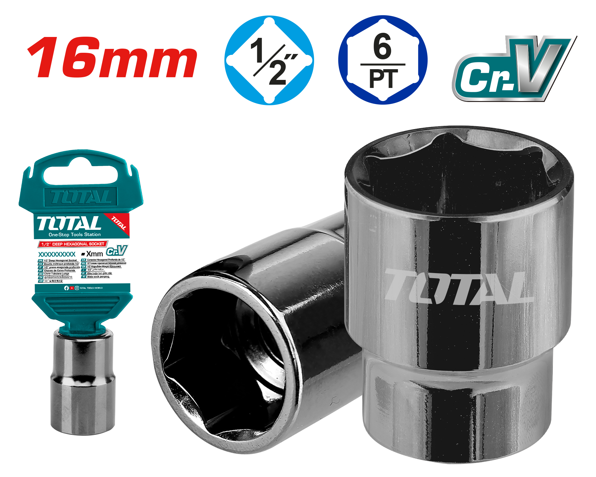Çelës patente 16mm 1/2″ TOTAL THTST12161