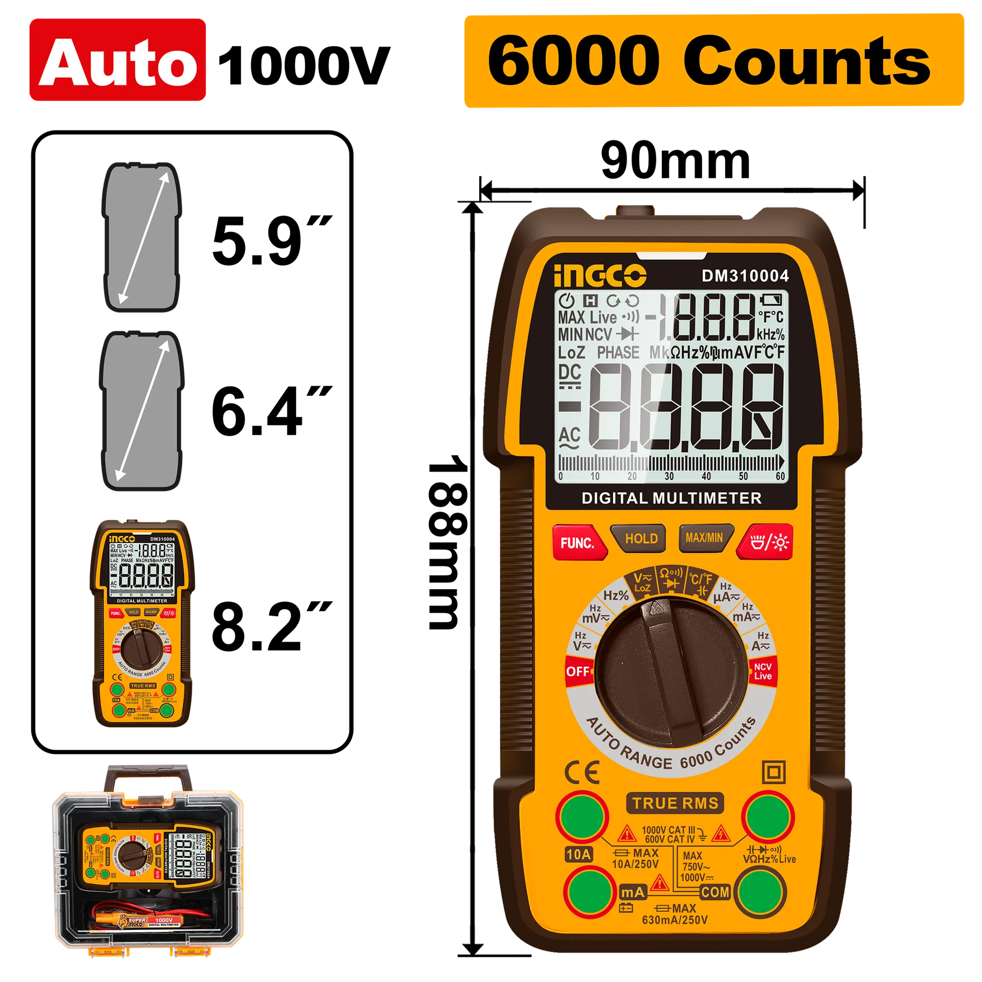 Multimetër dixhital INGCO - DM310004