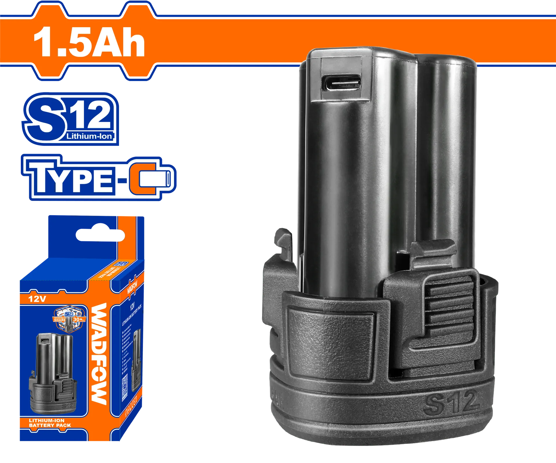 Bateria 12V 1.5Ah WADFOW WLBS5150