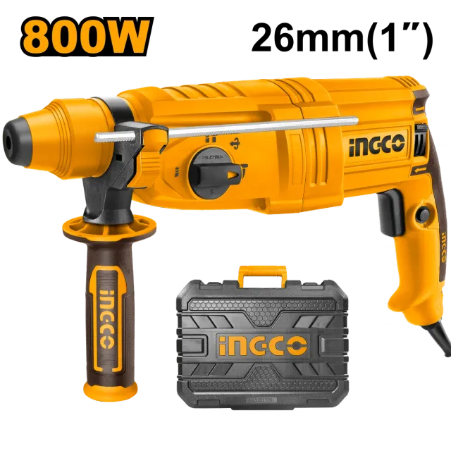 Çekiç goditës shpuese SDS+ hilta 800W 2.5J INGCO RGH9028