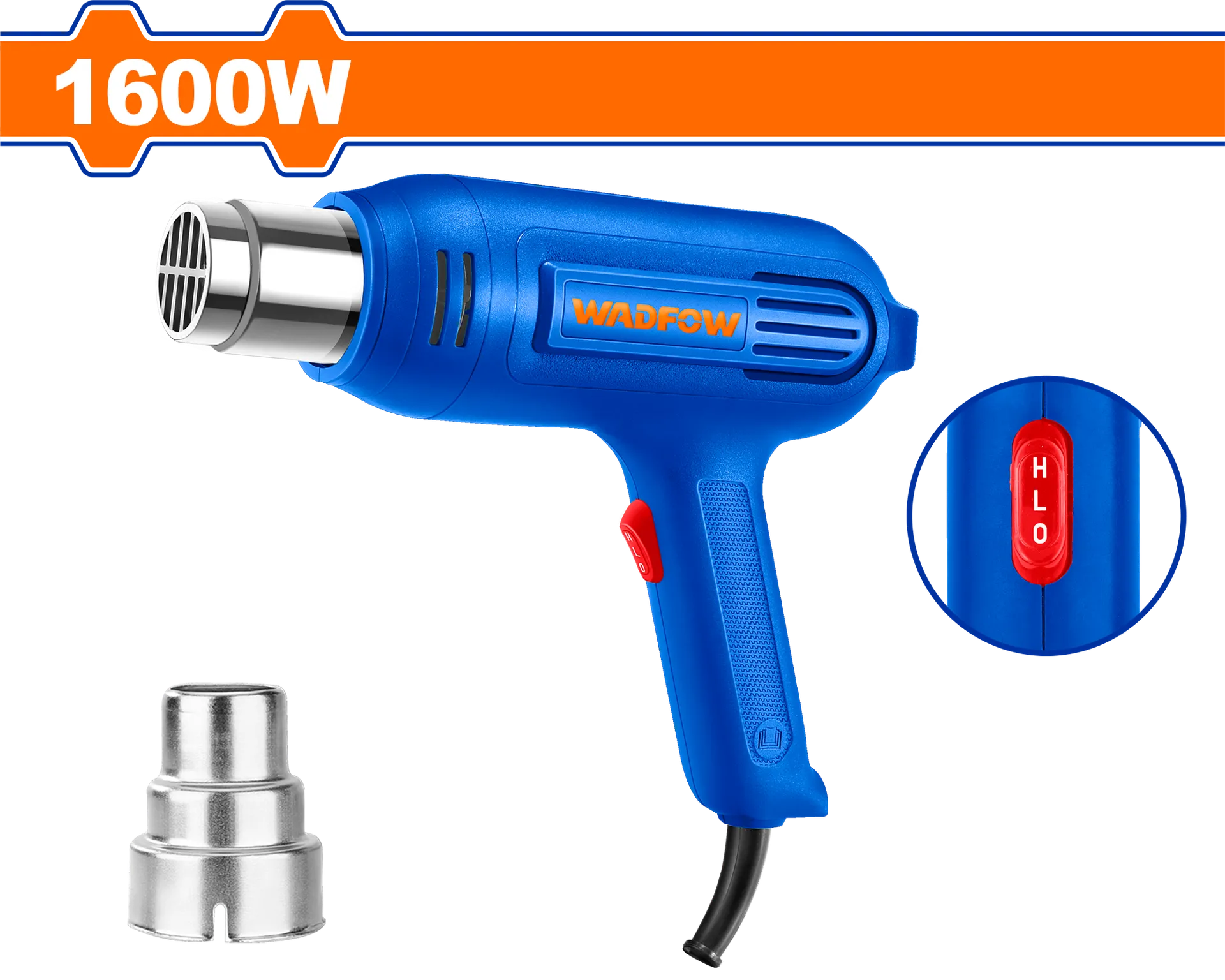 Pistol për ajër të nxehtë 1600W WADFOW WHG1516