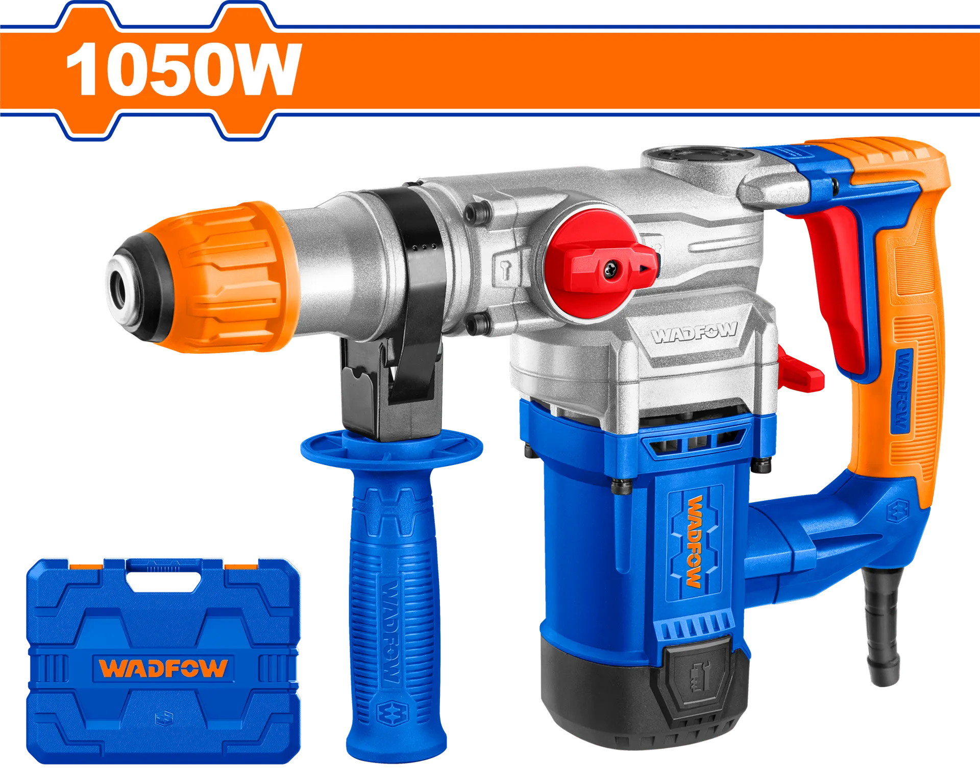 Çekiç rrotativ elektrik me goditje hilti SDS+ 1050W 4.5J WADFOW WRH2D26