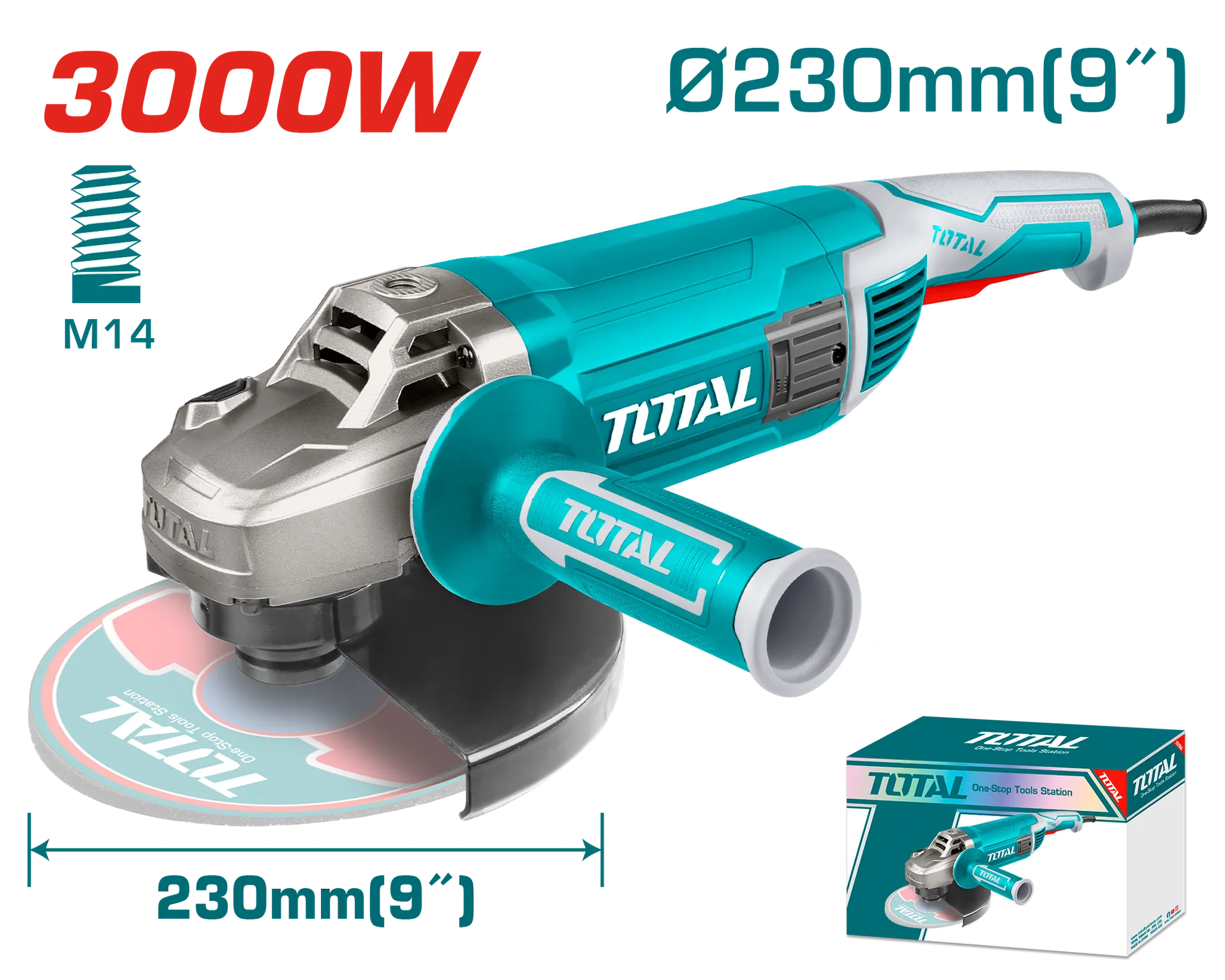 Ponuese kondere 3000W F230mm TOTAL TG1302306