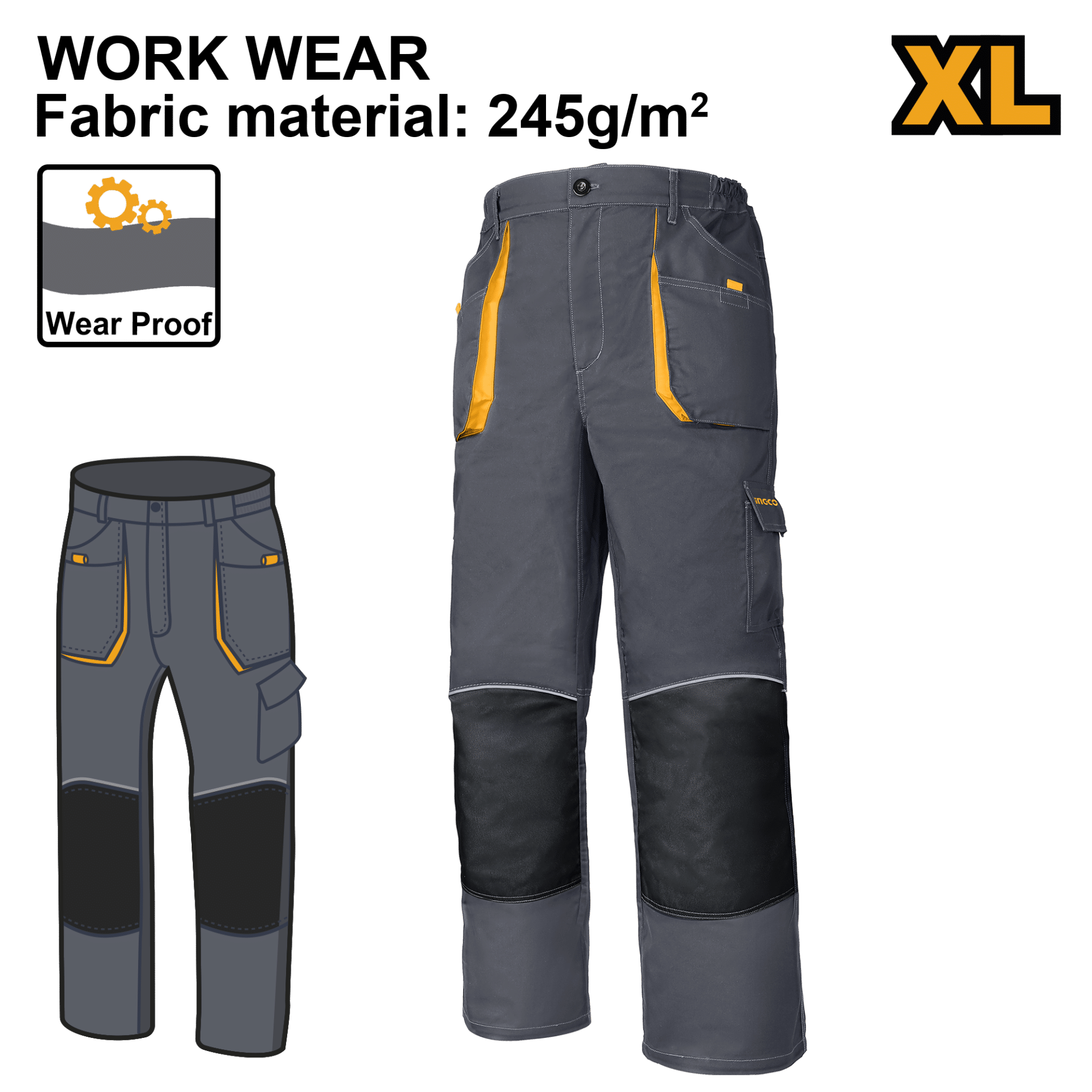 РАБОТНИ ПАНТАЛОНИ XL INGCO WUCT8022.XL