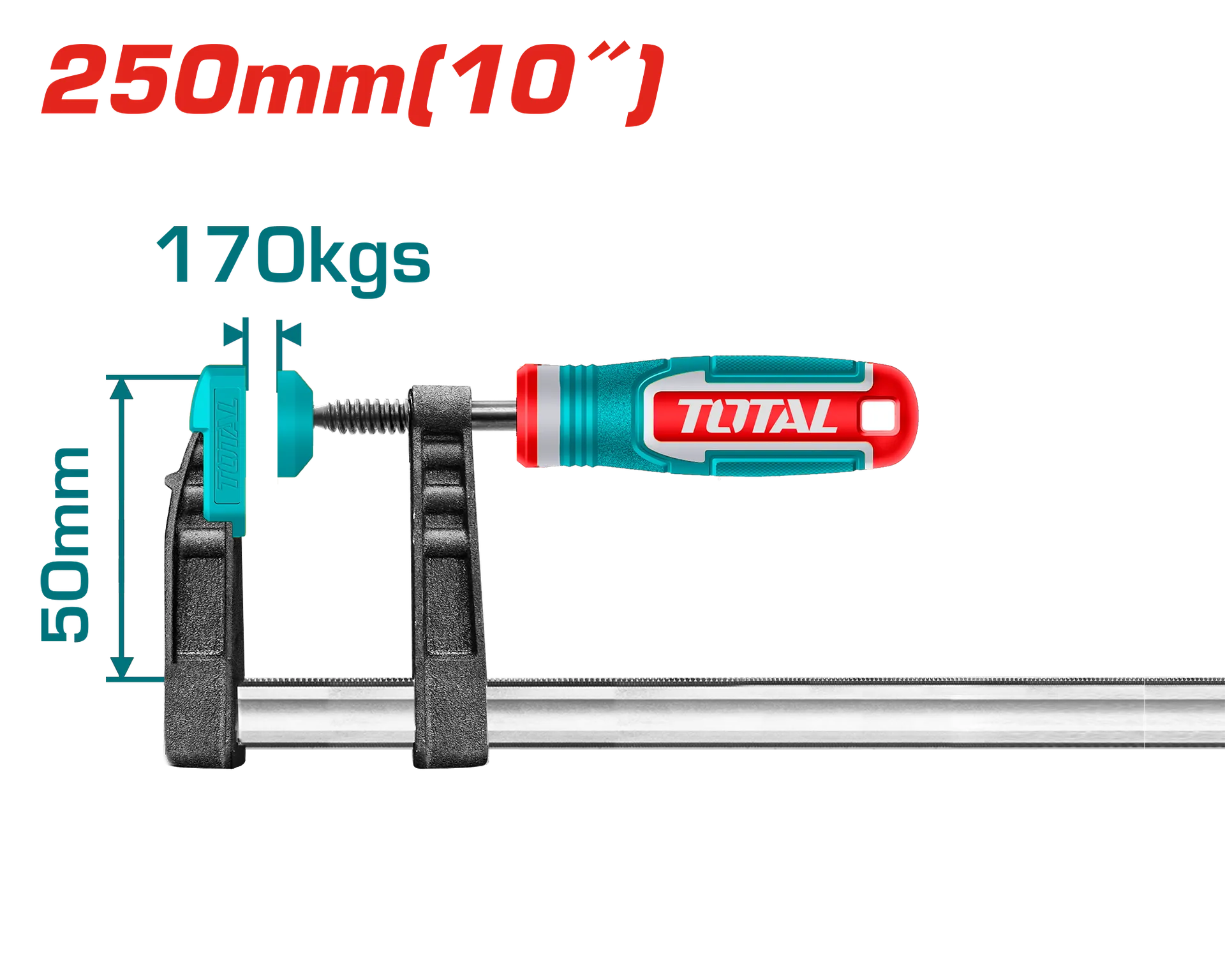 Klamë marangozërie tip F 50x250mm TOTAL THT1320503