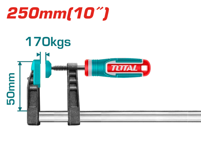 Столарска стега тип F 50x250mm WADFOW WCP2153