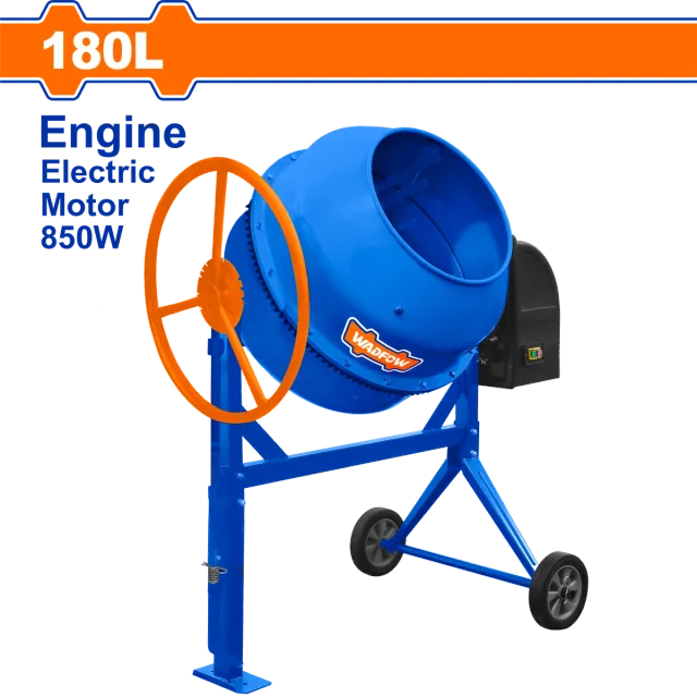 ЕЛЕКТРИЧНА МЕШАЛКА ЗА БЕТОН 180L 850W 1.2HP WCM2A180