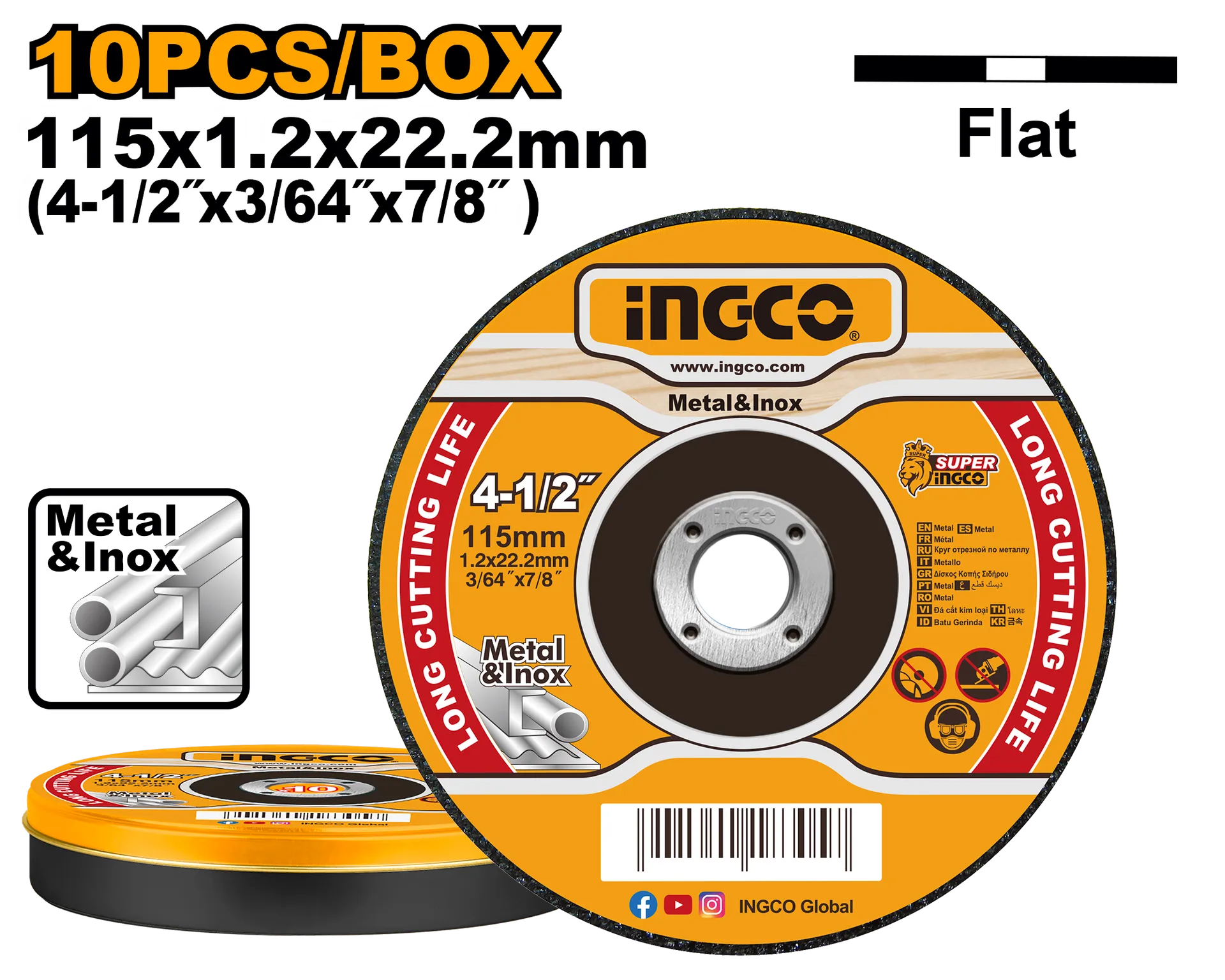 Gur bluarjeje INGCO 115×1.2 MCD121155