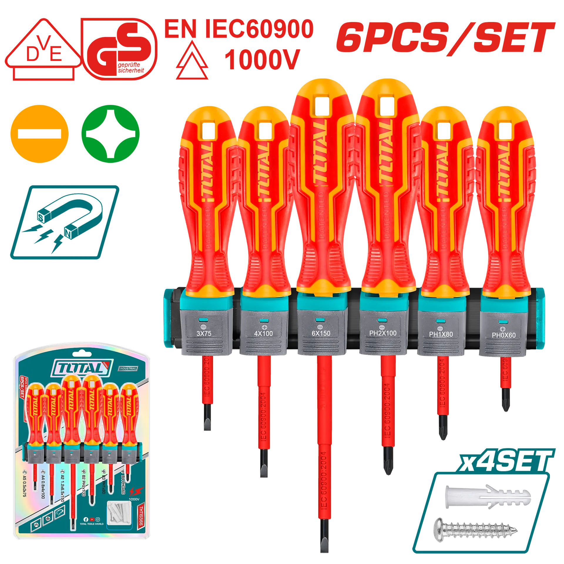 Elektricist VDE kaçavil set 6/1 TOTAL THTIS566
