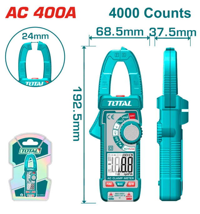 Kleshta amperike dixhitale TOTAL TMT762001