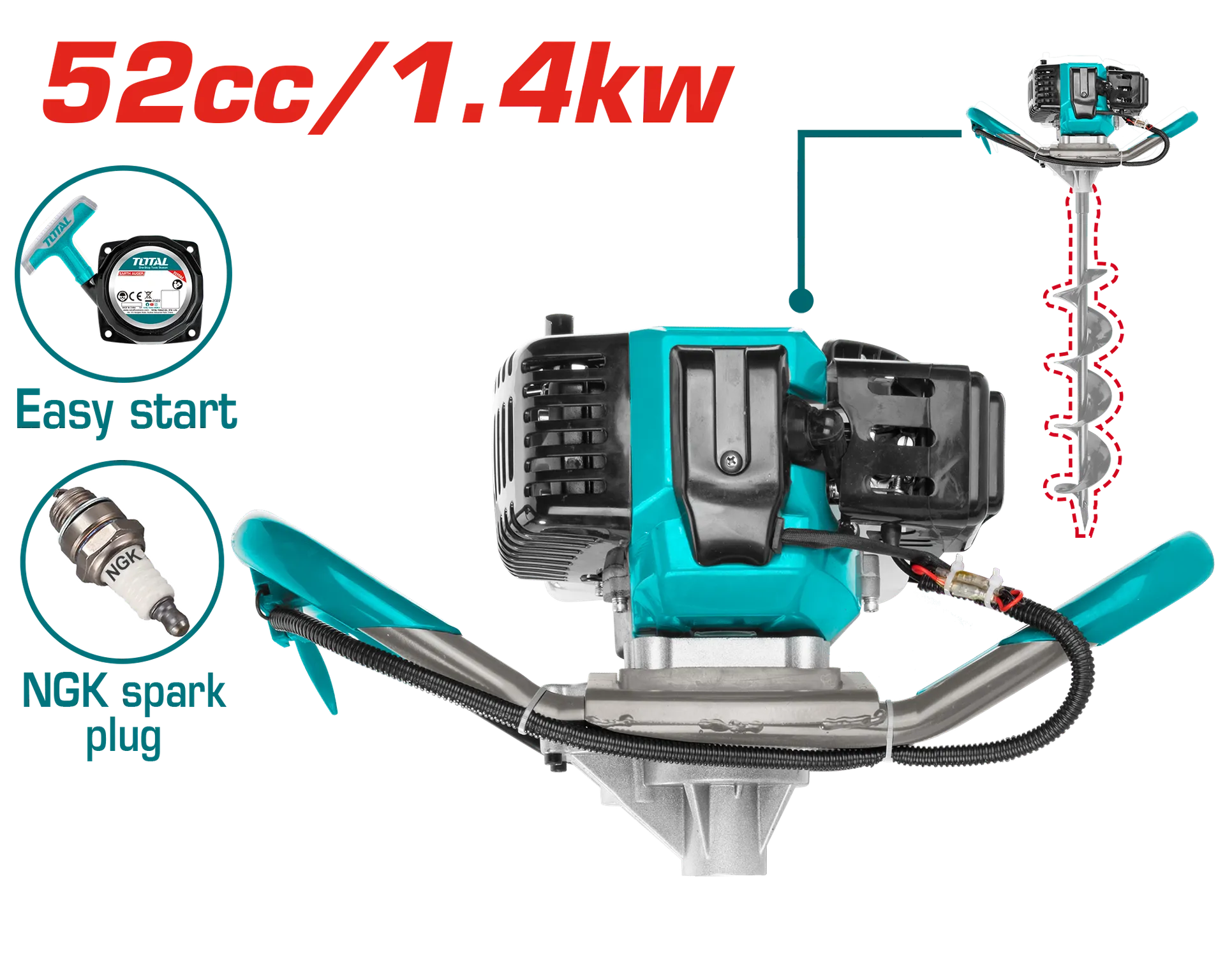 Shpuese shpim per toke TOTAL 1.4KW F150 TEA55221-1