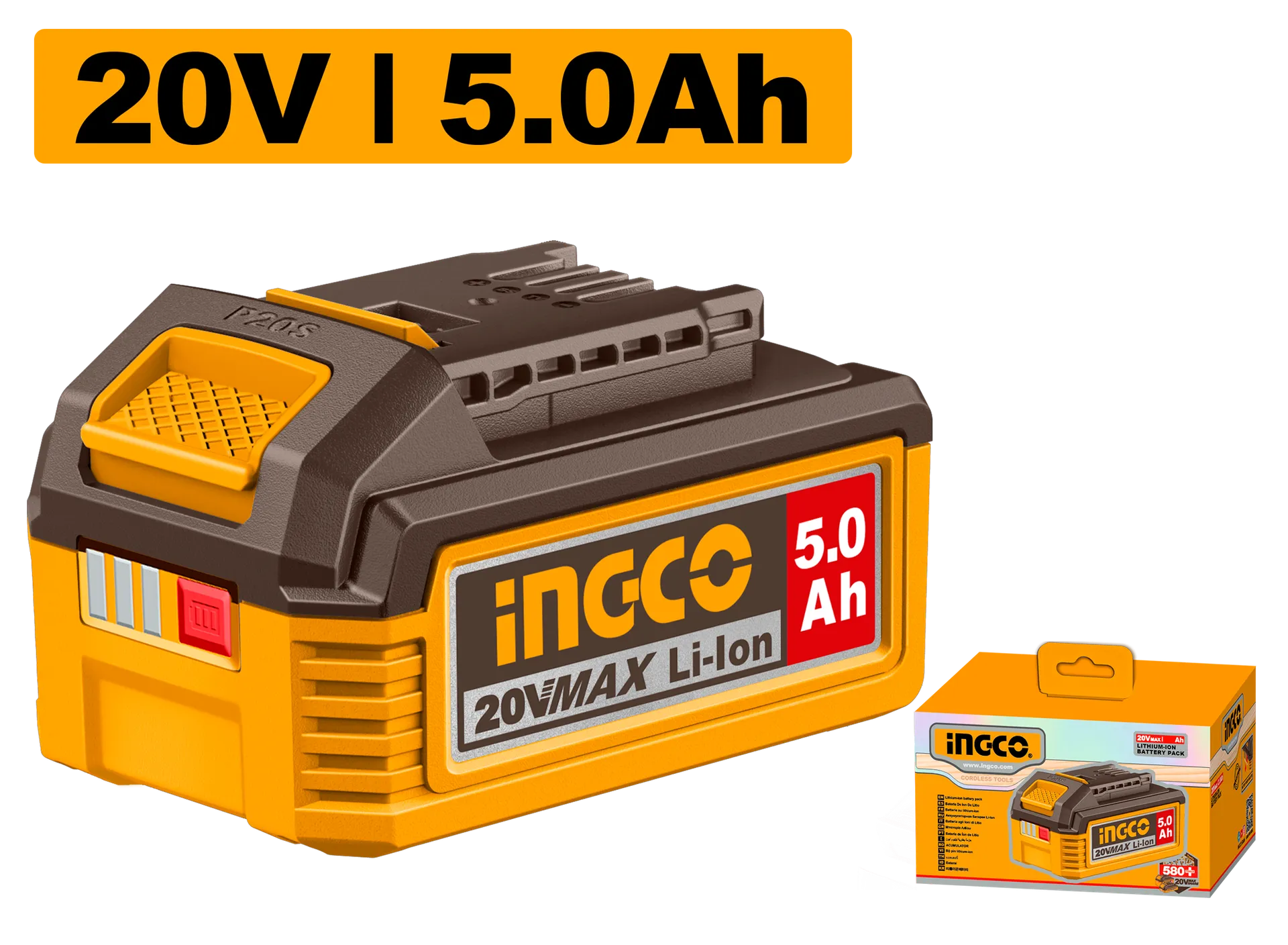 Bateria INGCO 20V 5.0Ah FBLI20031