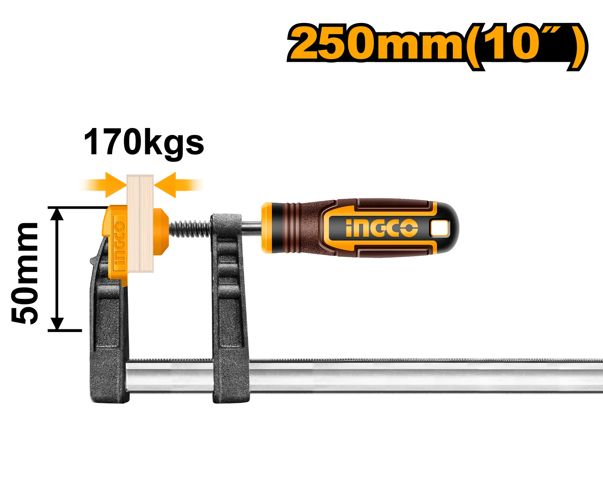 Morsë marangozi klasike tip F INGCO 50X250 HFC020503