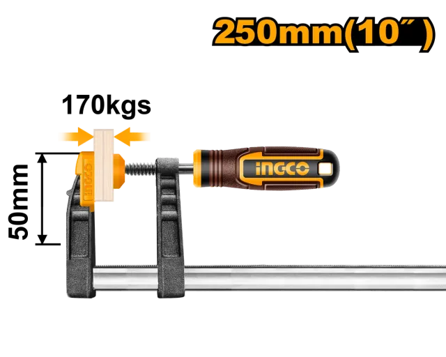 Столарска Стега класична тип F INGCO 50X250 HFC020503