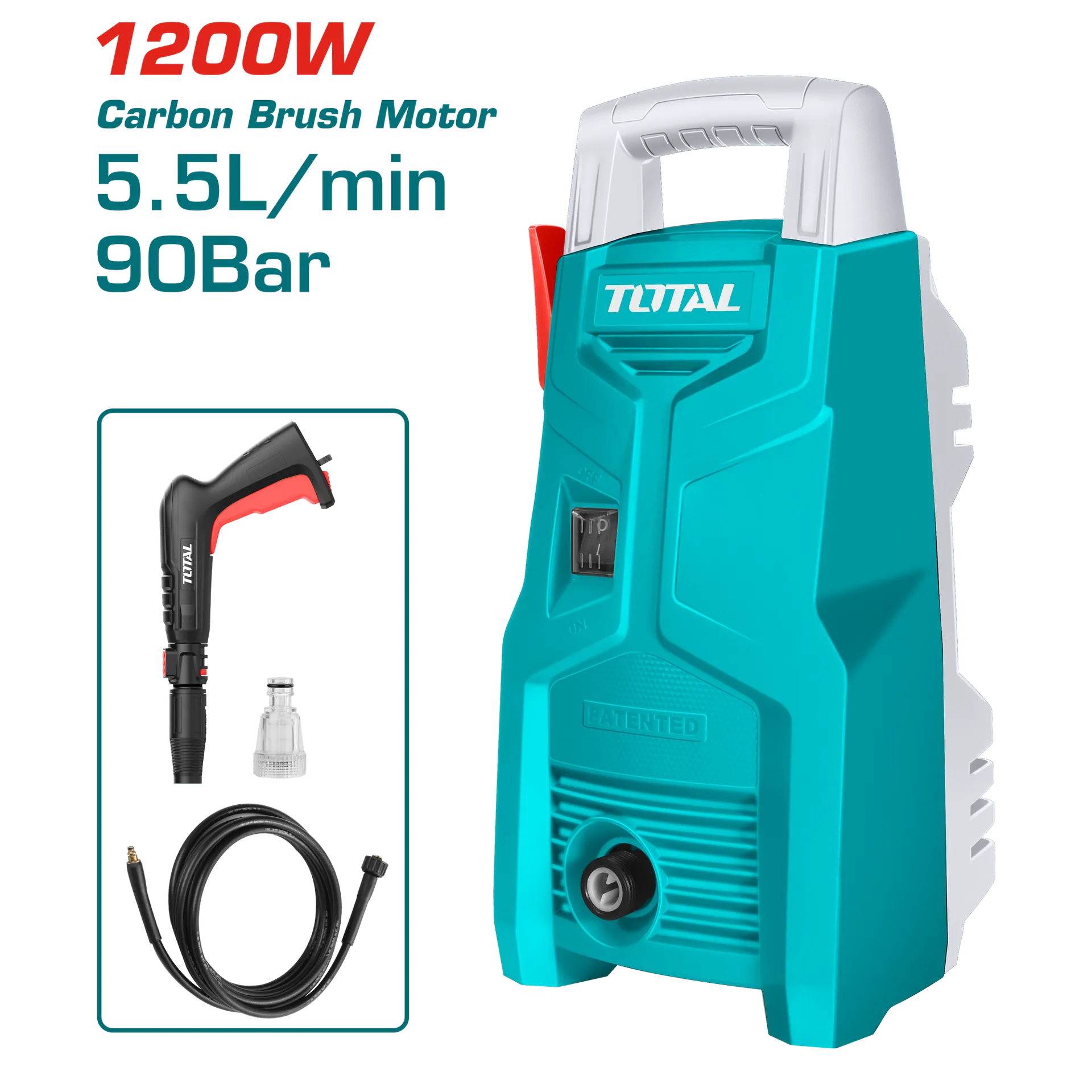 Fshesë 1200W 90Bar pastrues me presion të lartë TOTAL TGT113026