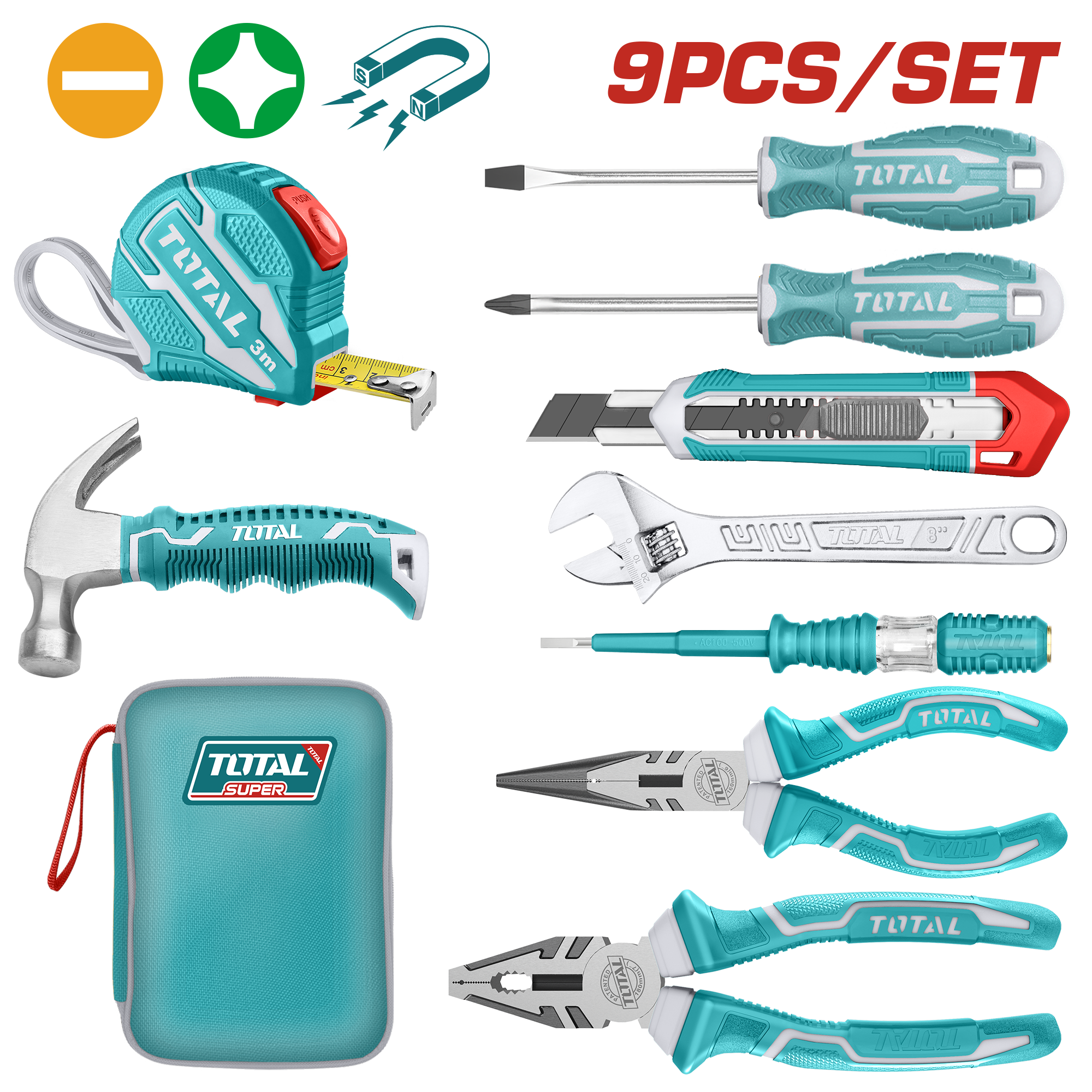 Set mjete dorë 9/1 TOTAL THKTHP90097