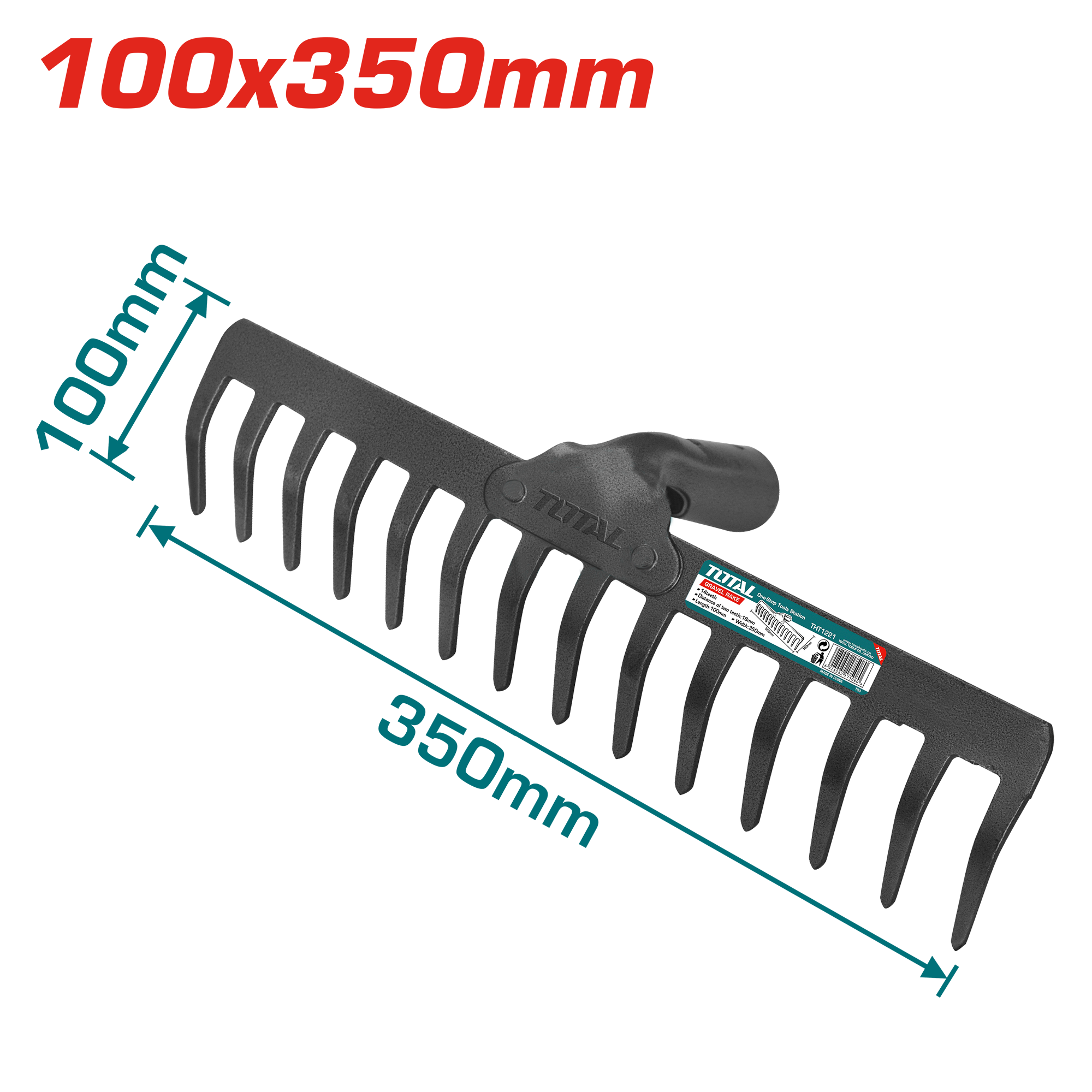 ГРЕБЛО TOTAL 350mm THT1221