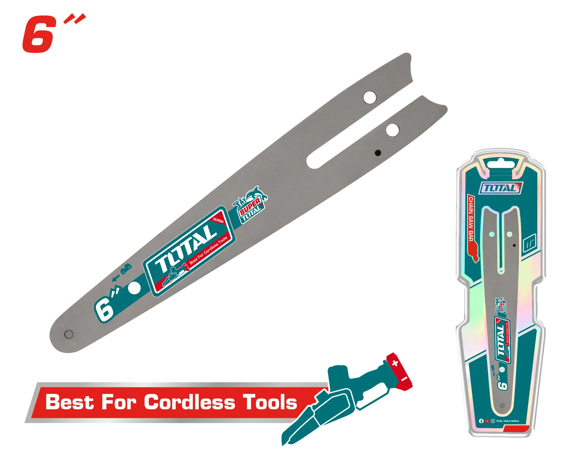 Zinxhir për motorna pila 6″ TOTAL TGTSB50618